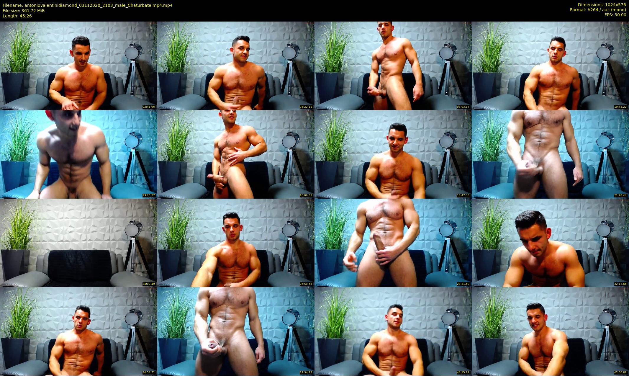 antoniovalentinidiamond — 46 minute Chaturbate male cam show recording, 480p, Nov 3, 2020