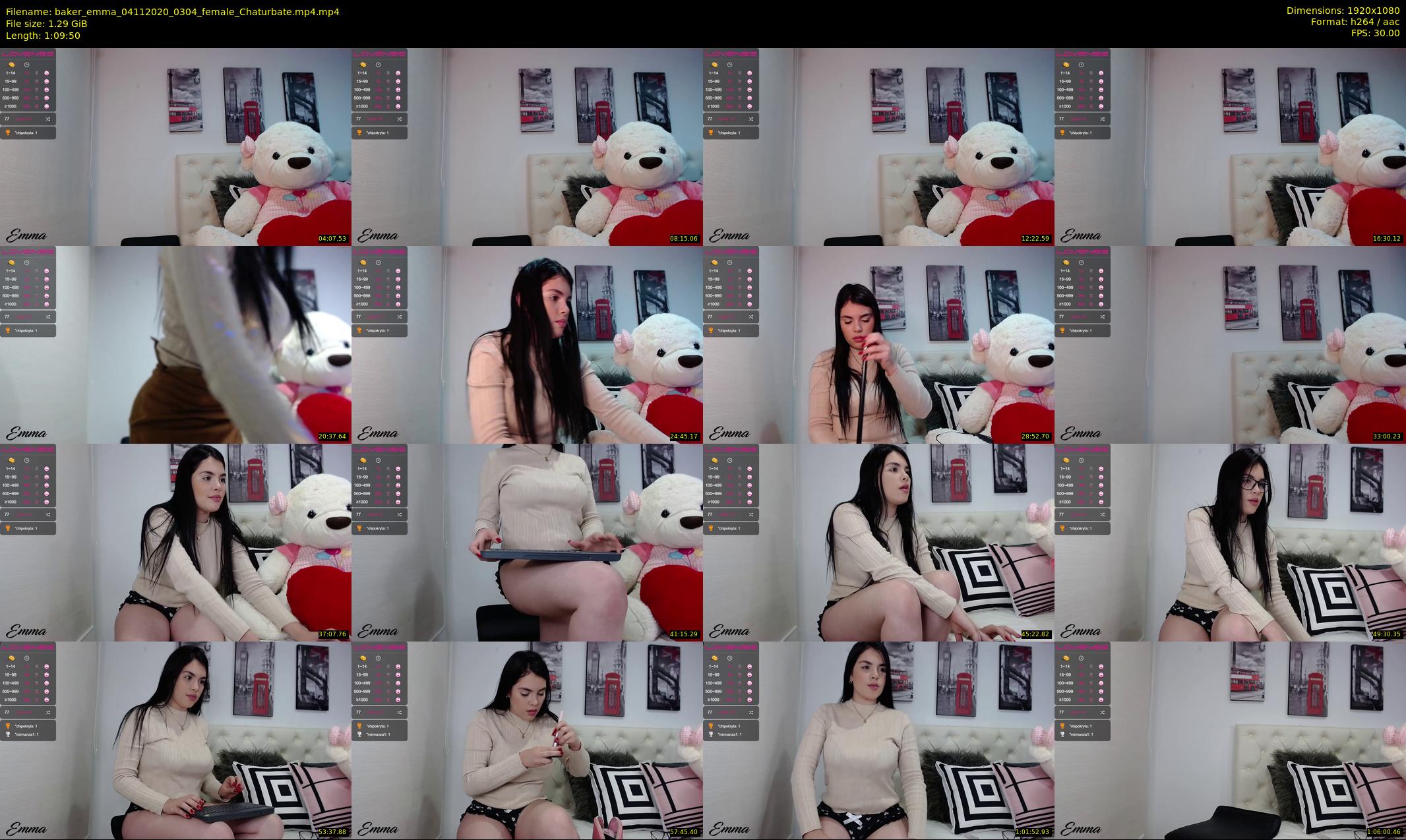 baker_emma — 70 minute Chaturbate female cam show recording, 1080p, Nov 4, 2020