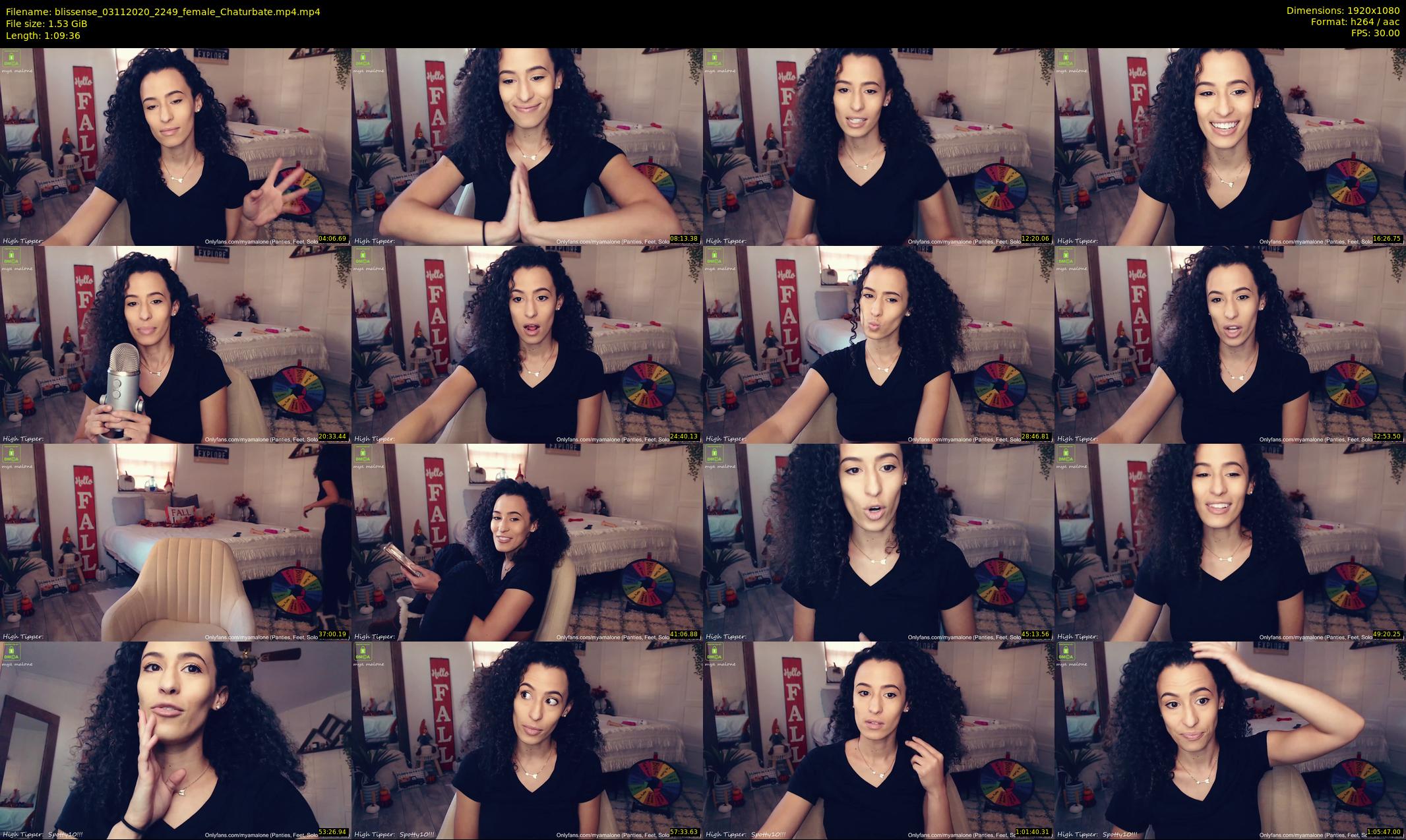 blissense — 70 minute Chaturbate female cam show recording, 1080p, Nov 3, 2020