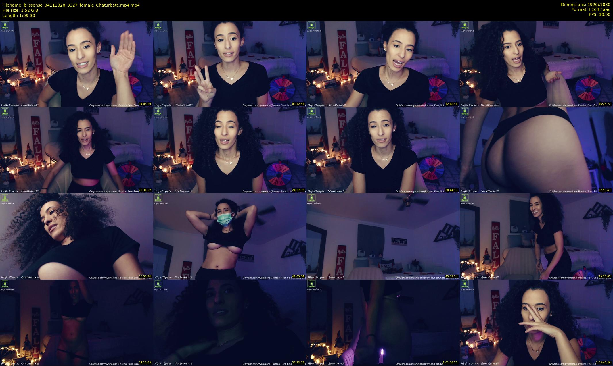 blissense — 70 minute Chaturbate female cam show recording, 1080p, Nov 4, 2020