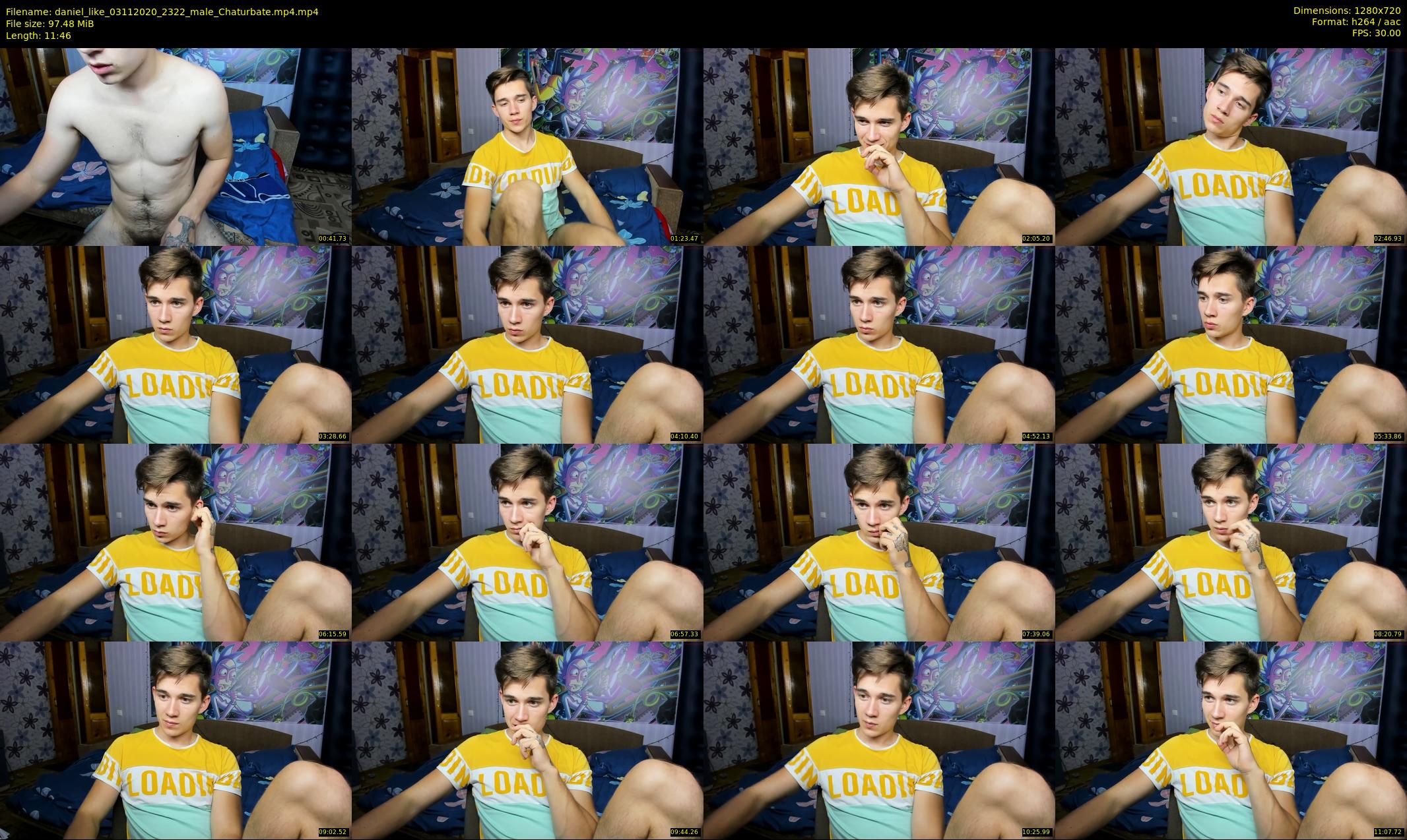 daniel_like — 12 minute Chaturbate male cam show recording, 720p, Nov 3, 2020