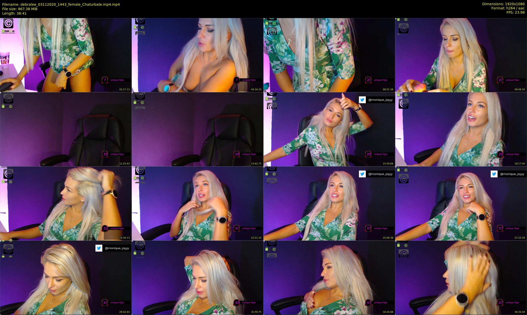 debralee — 39 minute Chaturbate female cam show recording, 1080p, Nov 3, 2020
