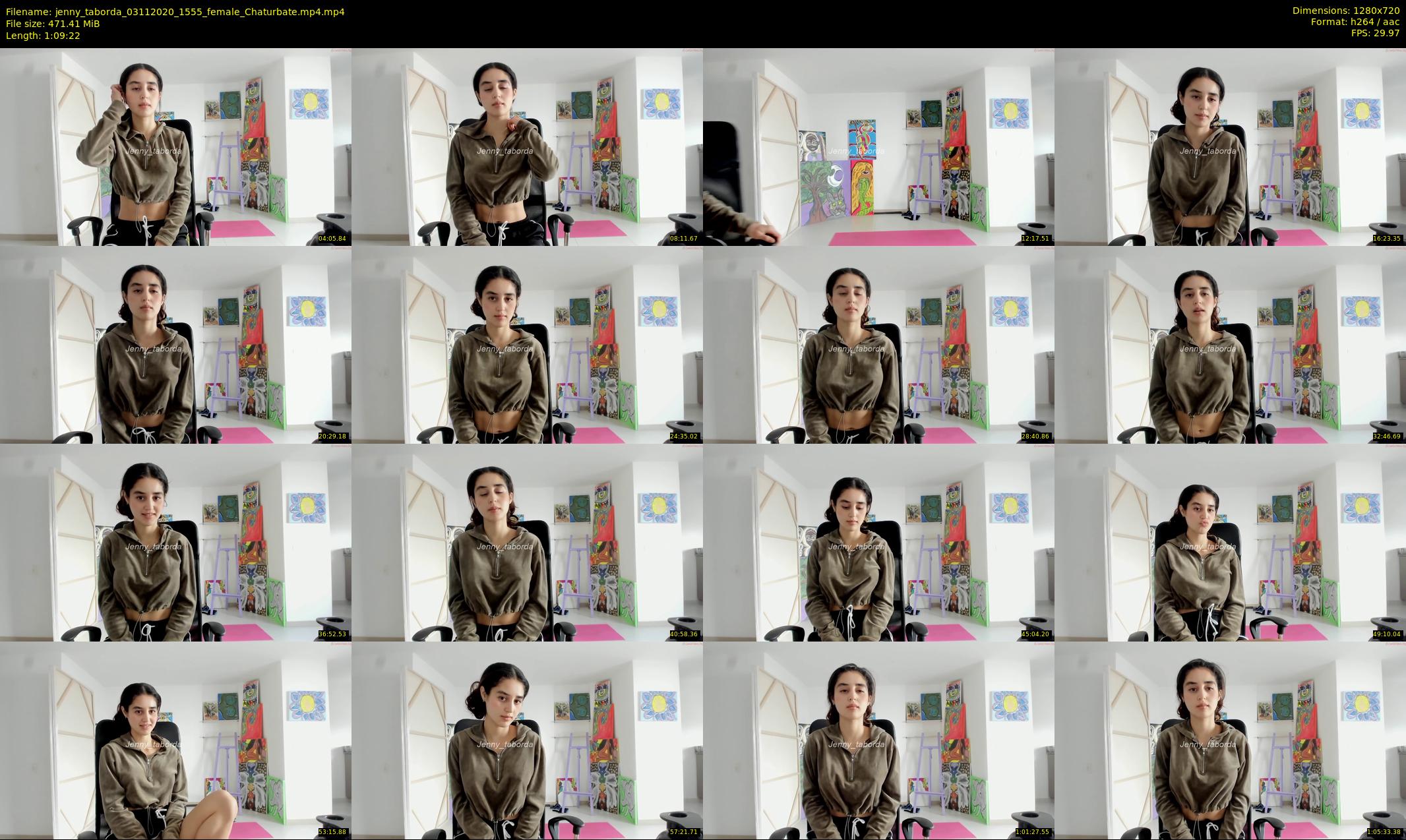 jenny_taborda — 70 minute Chaturbate female cam show recording, 720p, Nov 3, 2020