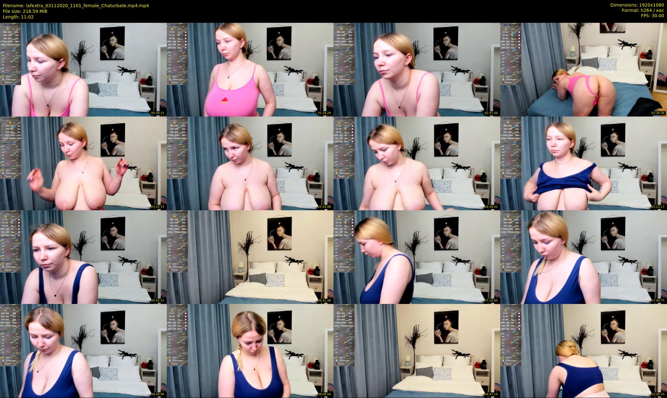 lafextra — 12 minute Chaturbate female cam show recording, 1080p, Nov 3, 2020