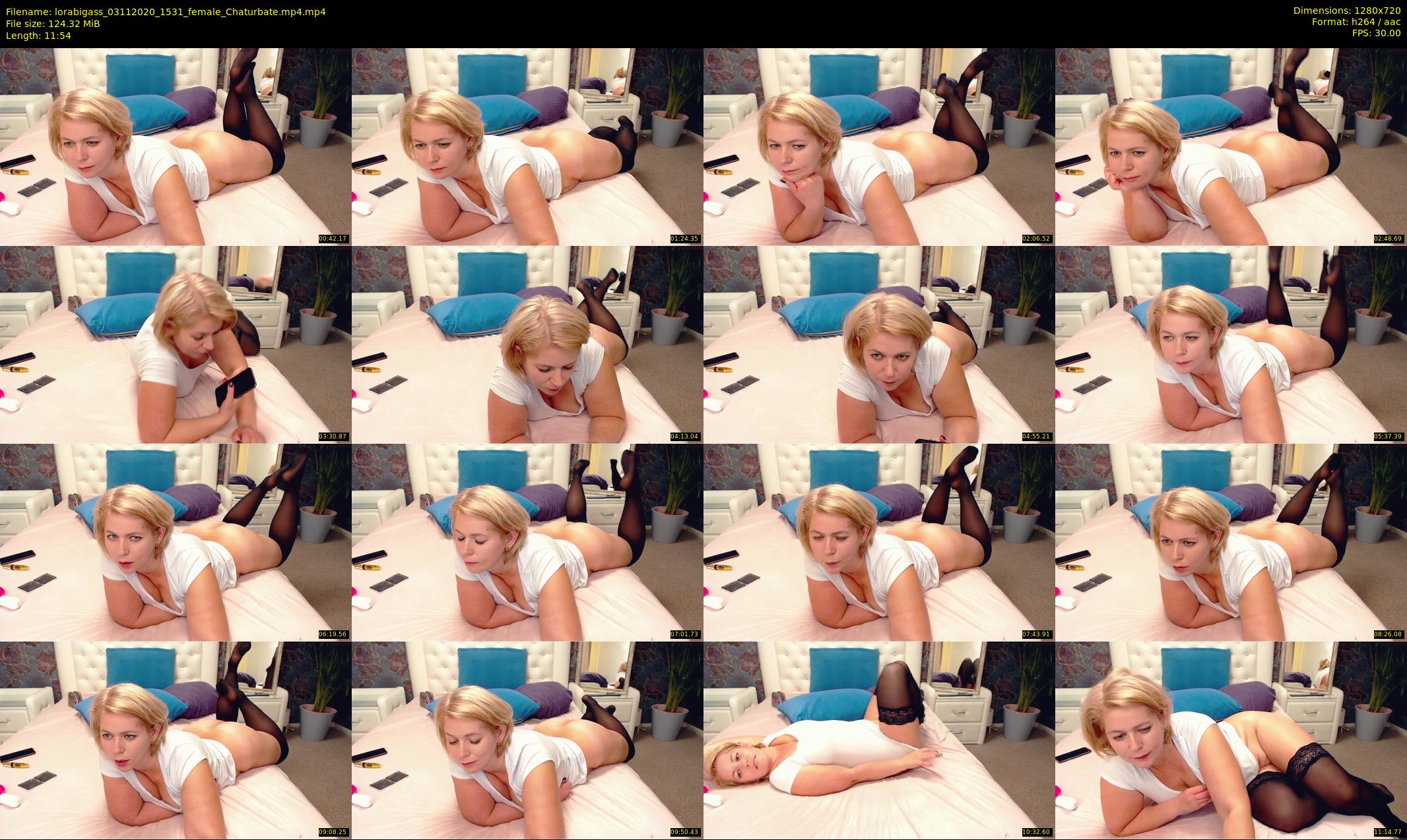 lorabigass — 12 minute Chaturbate female cam show recording, 720p, Nov 3, 2020