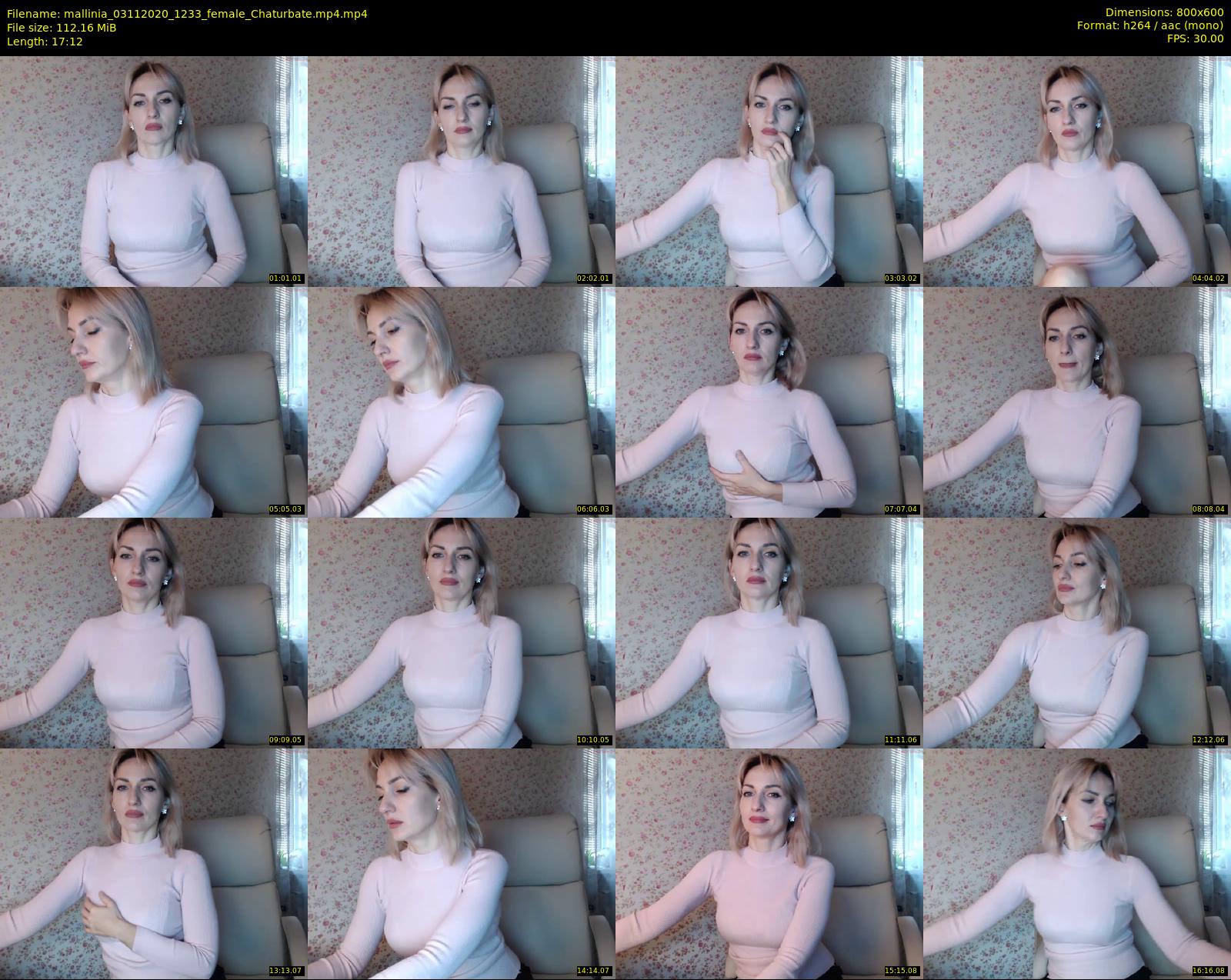 mallinia — 18 minute Chaturbate female cam show recording, 480p, Nov 3, 2020