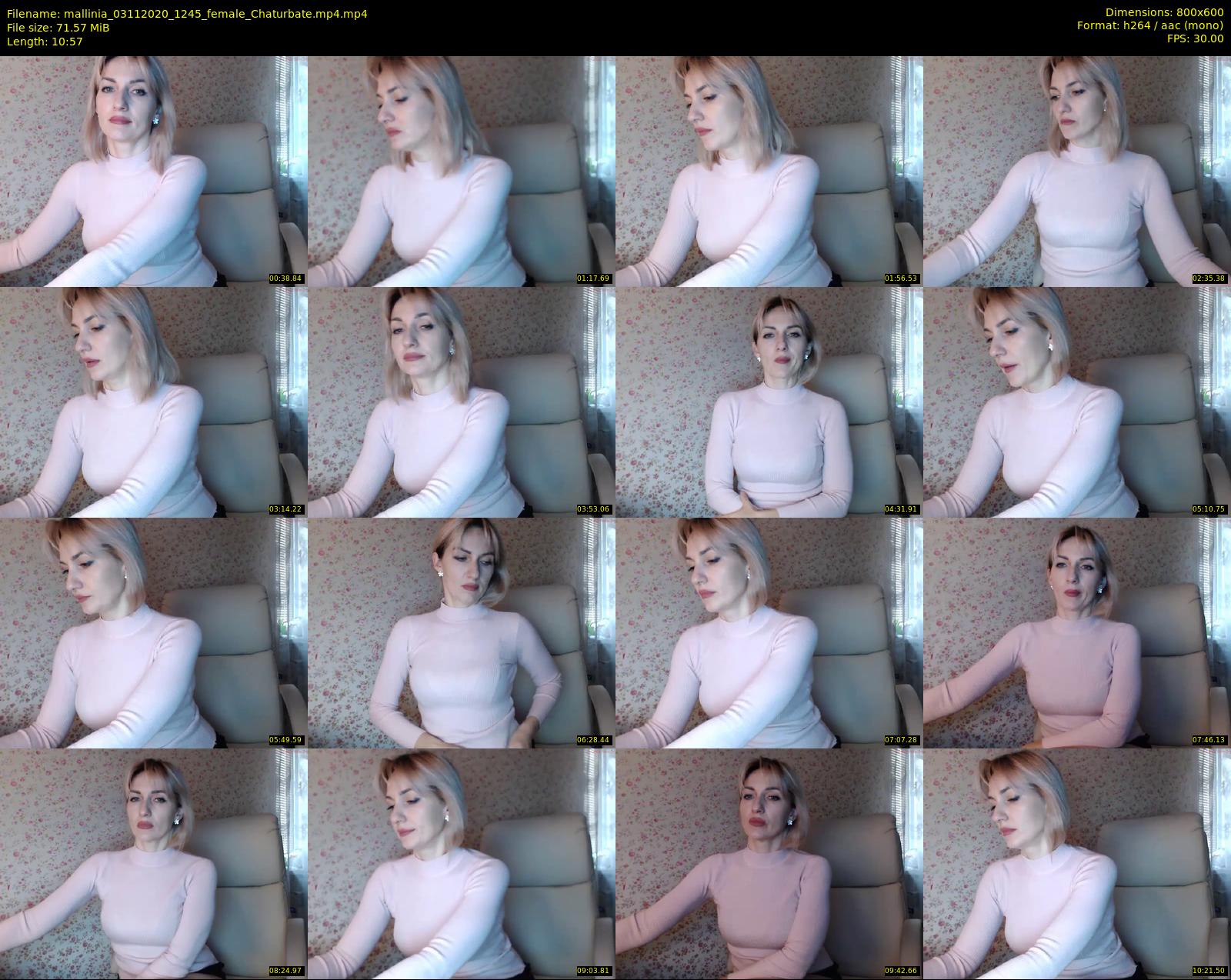 mallinia — 11 minute Chaturbate female cam show recording, 480p, Nov 3, 2020