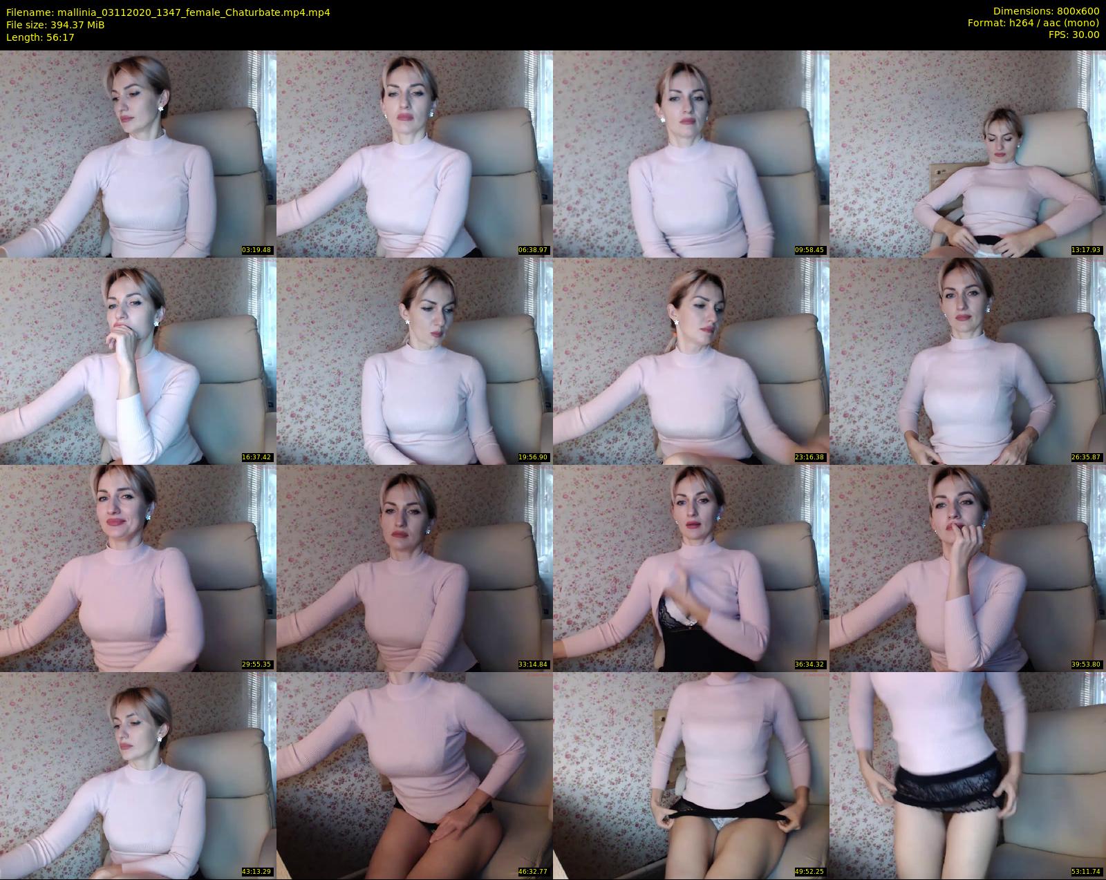 mallinia — 57 minute Chaturbate female cam show recording, 480p, Nov 3, 2020