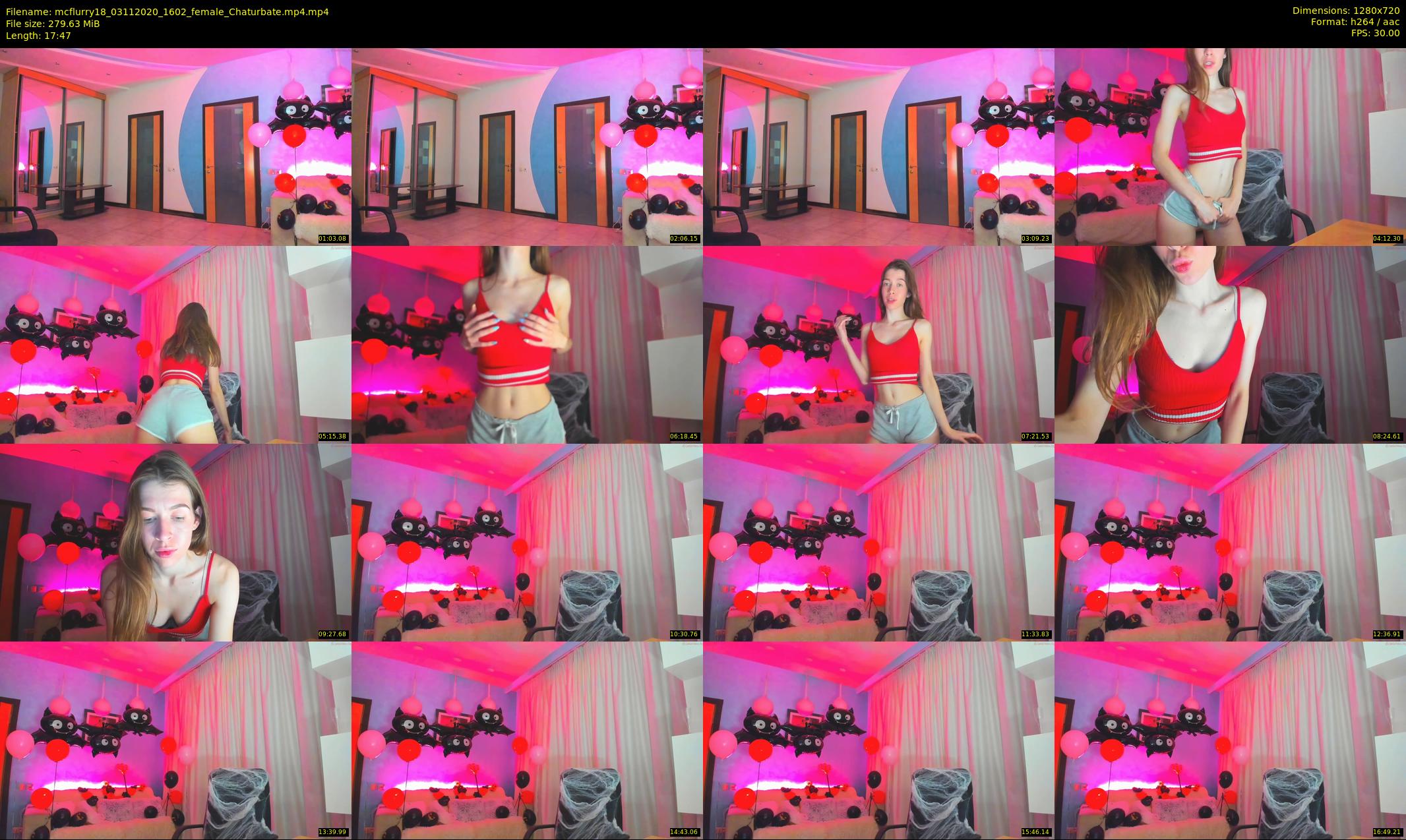 mcflurry18 — 18 minute Chaturbate female cam show recording, 720p, Nov 3, 2020