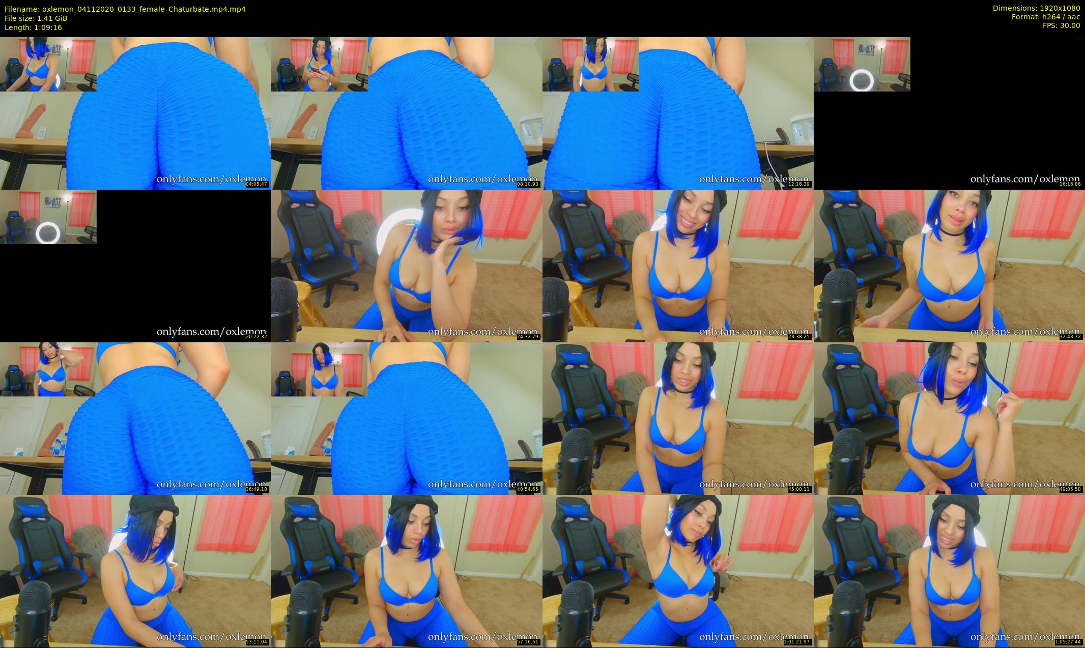 oxlemon — 70 minute Chaturbate female cam show recording, 1080p, Nov 4, 2020