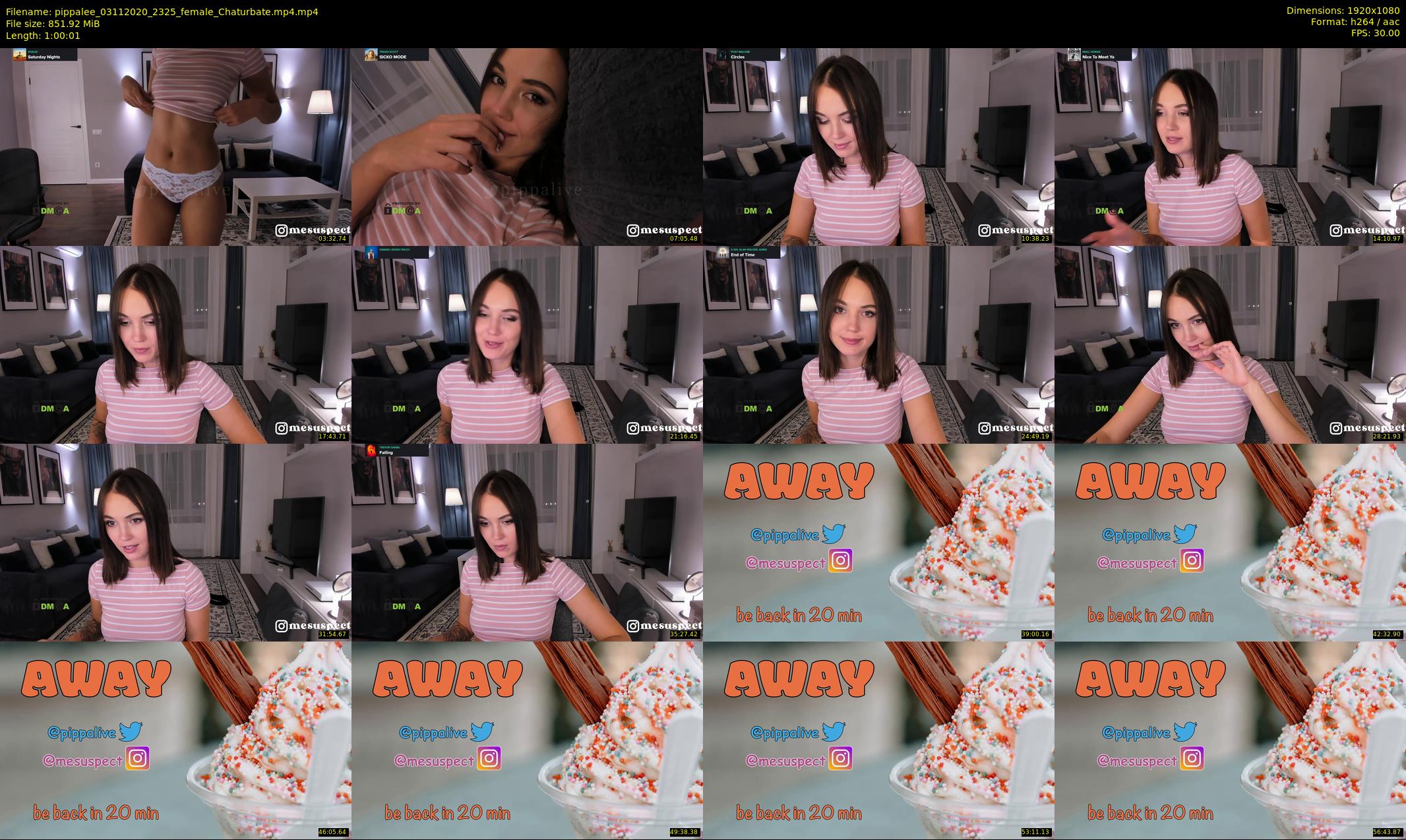 pippalee — 61 minute Chaturbate female cam show recording, 1080p, Nov 3, 2020