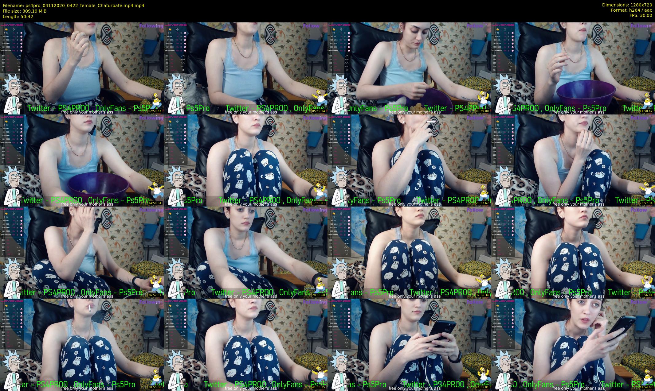 ps4pro — 51 minute Chaturbate female cam show recording, 720p, Nov 4, 2020