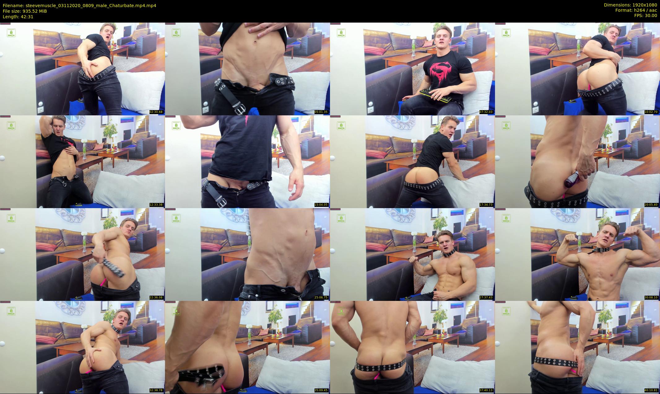 steevemuscle — 43 minute Chaturbate male cam show recording, 1080p, Nov 3, 2020