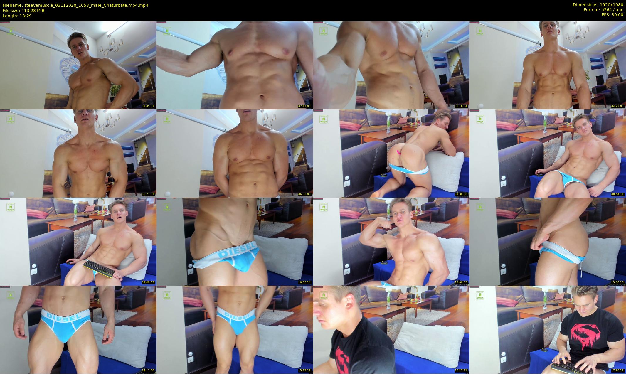 steevemuscle — 19 minute Chaturbate male cam show recording, 1080p, Nov 3, 2020