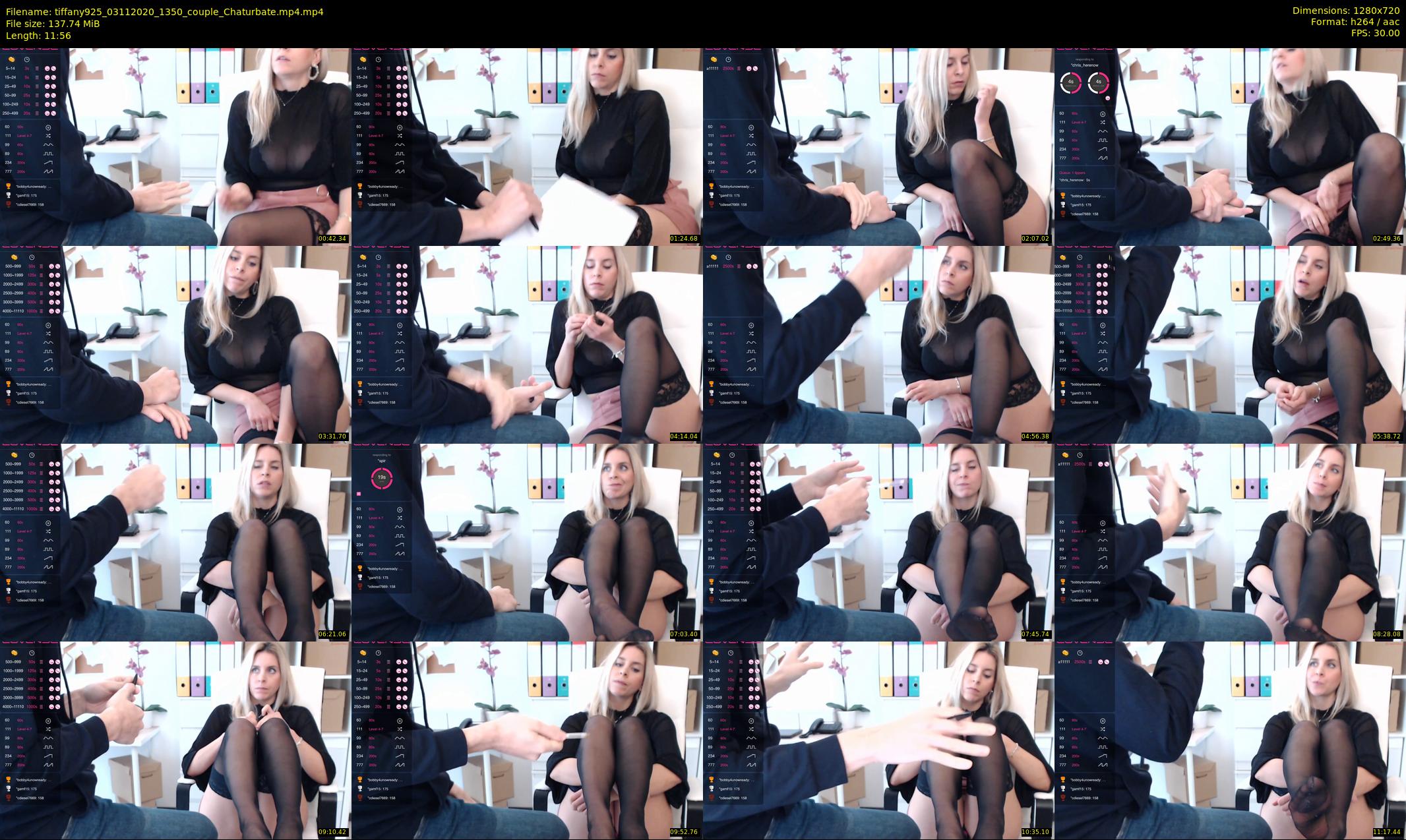 tiffany925 — 12 minute Chaturbate female cam show recording, 720p, Nov 3, 2020
