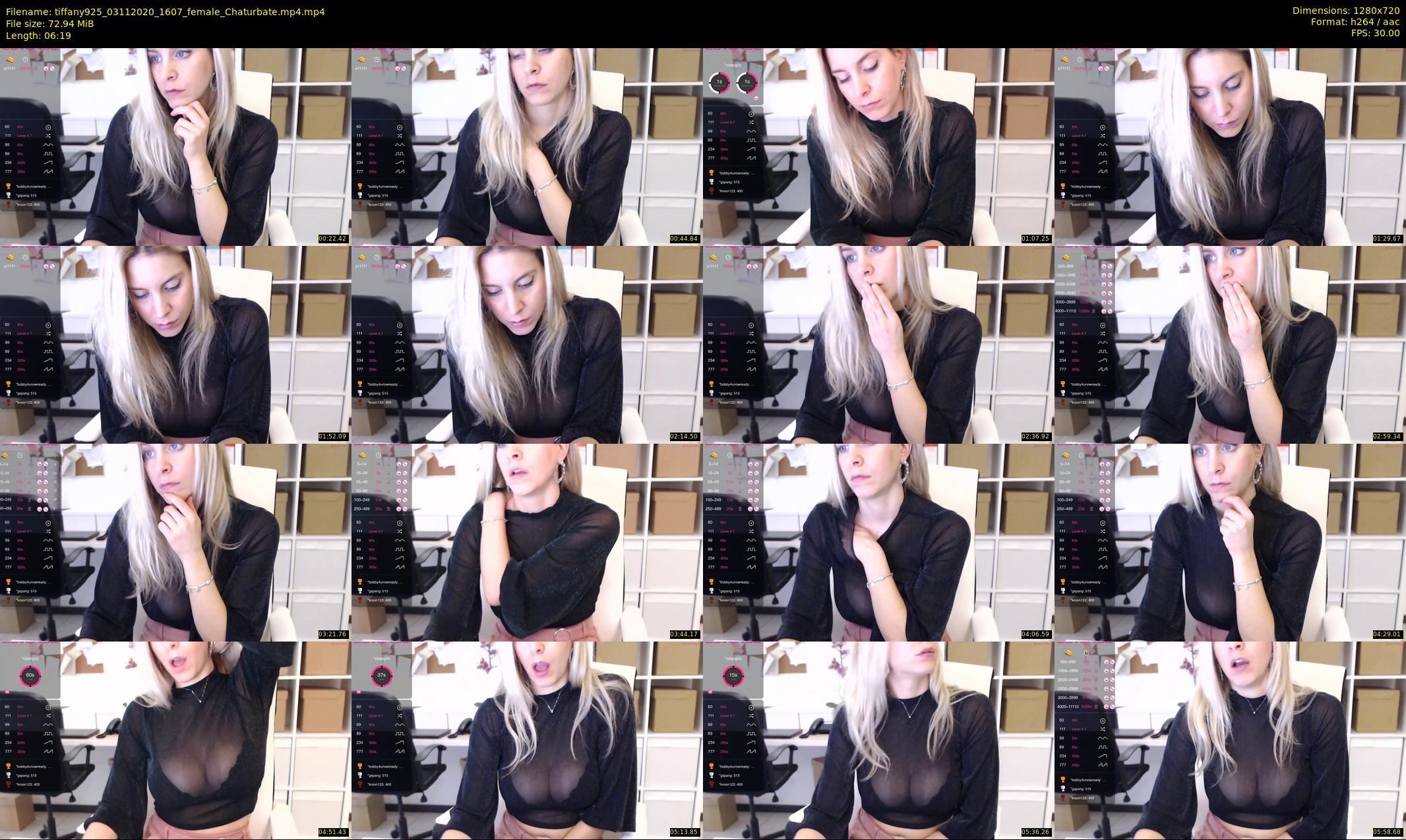 tiffany925 — 7 minute Chaturbate female cam show recording, 720p, Nov 3, 2020