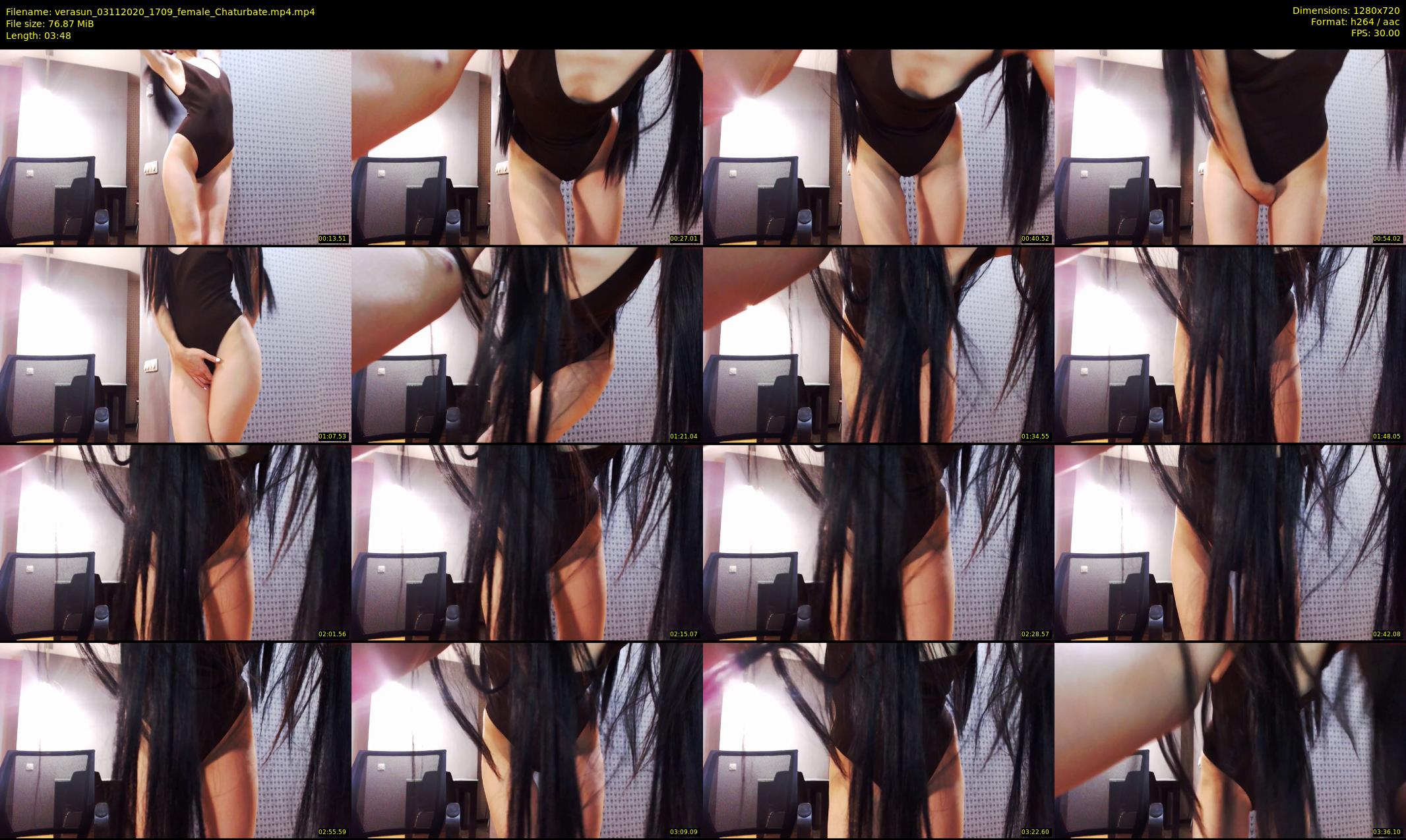 verasun — 4 minute Chaturbate female cam show recording, 720p, Nov 3, 2020