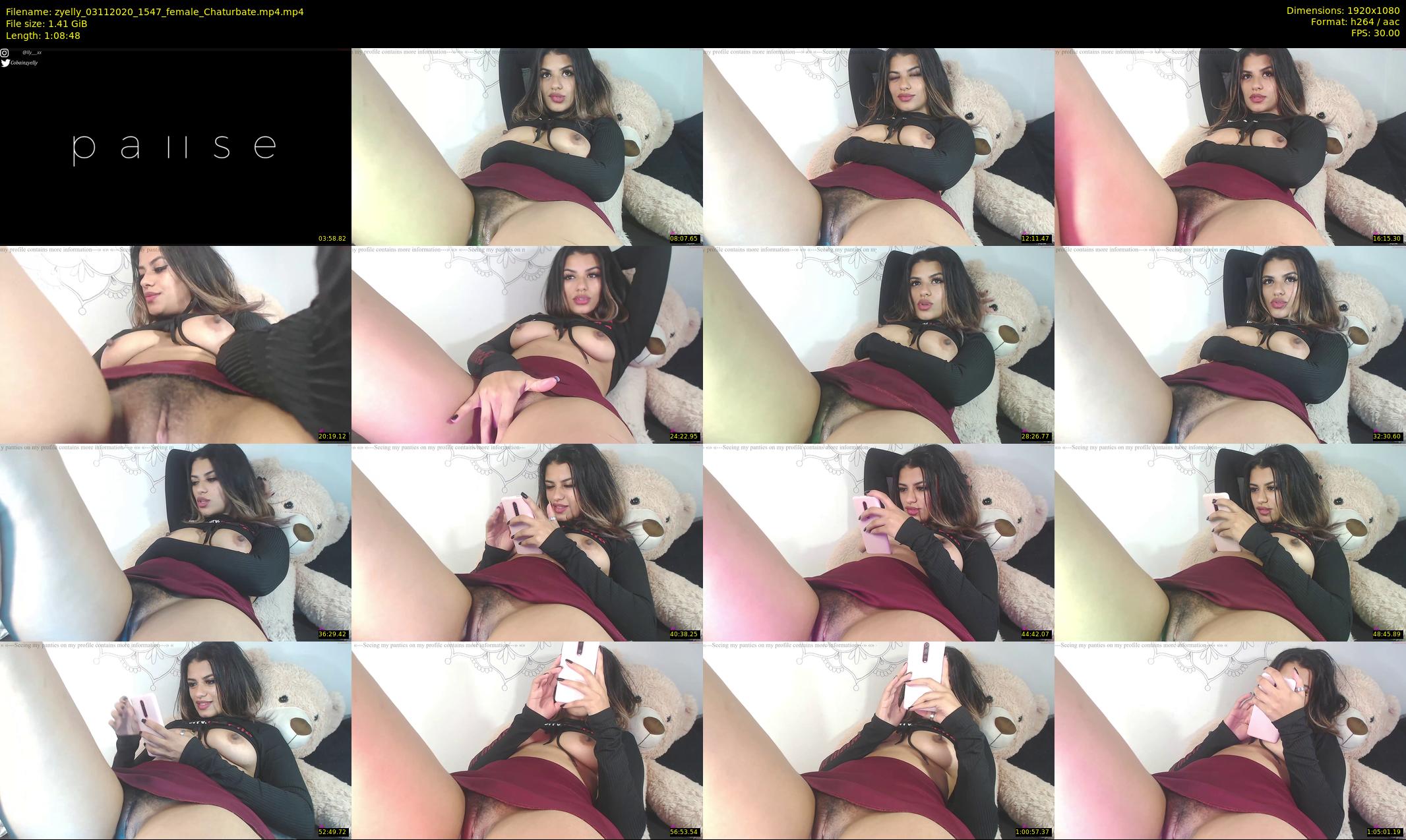 zyelly — 69 minute Chaturbate female cam show recording, 1080p, Nov 3, 2020