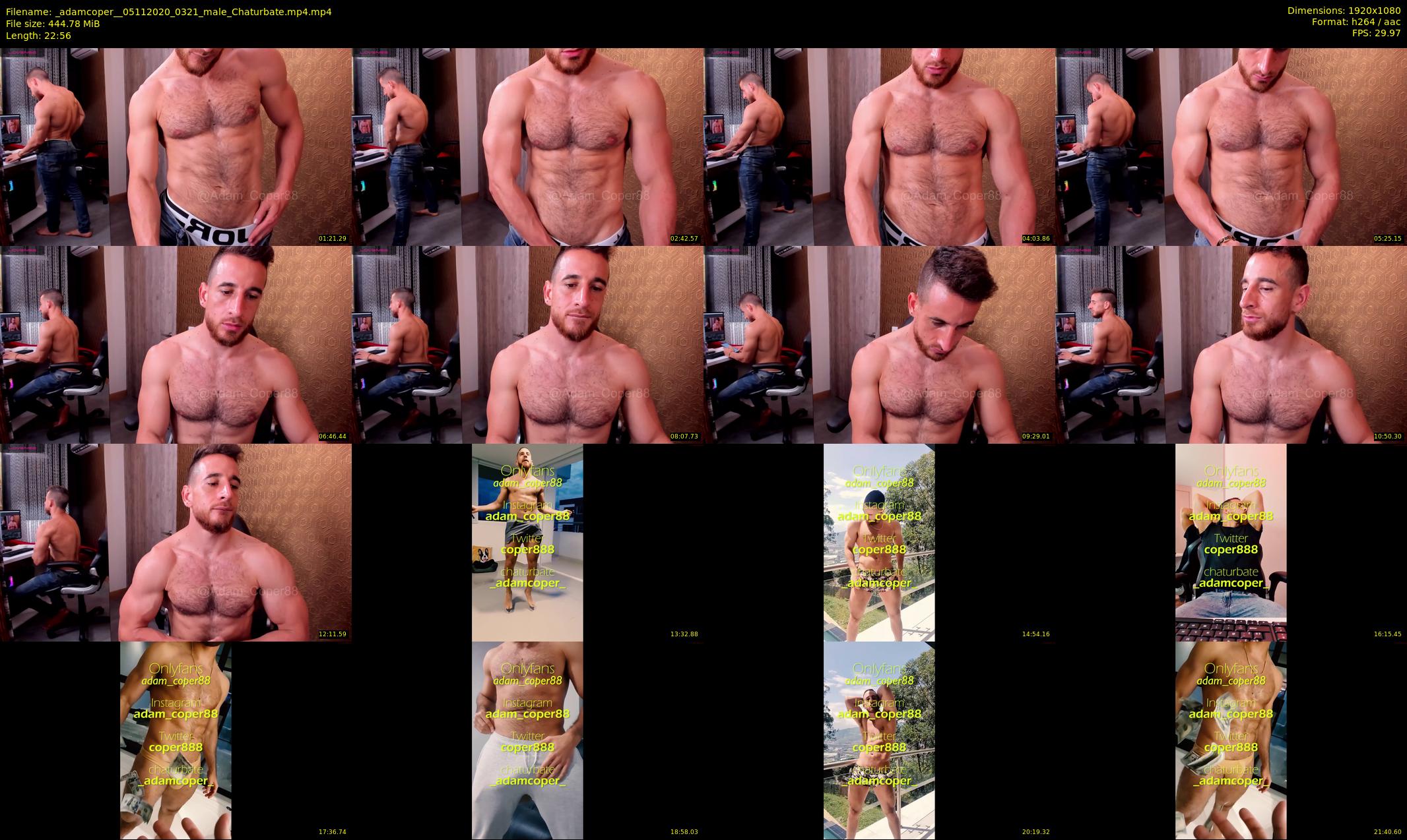 _adamcoper_ — 23 minute Chaturbate male cam show recording, 1080p, Nov 5, 2020
