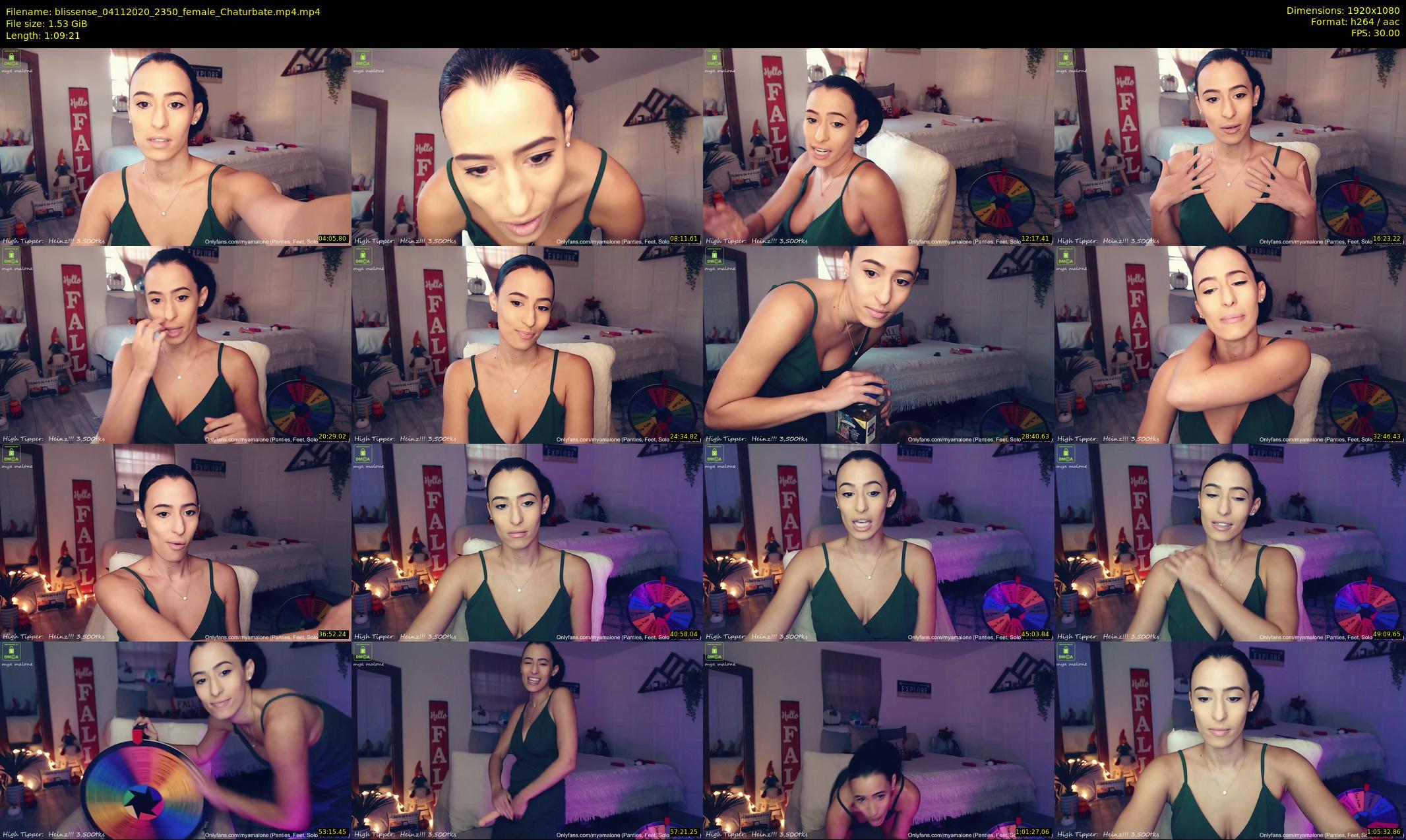 blissense — 70 minute Chaturbate female cam show recording, 1080p, Nov 4, 2020