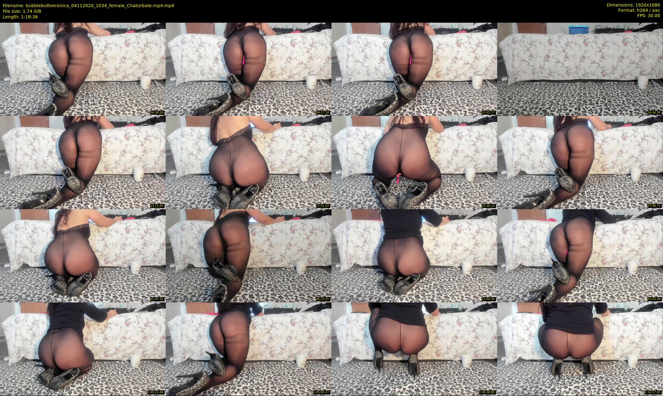 bubblebuttveronica — 79 minute Chaturbate female cam show recording, 1080p, Nov 4, 2020
