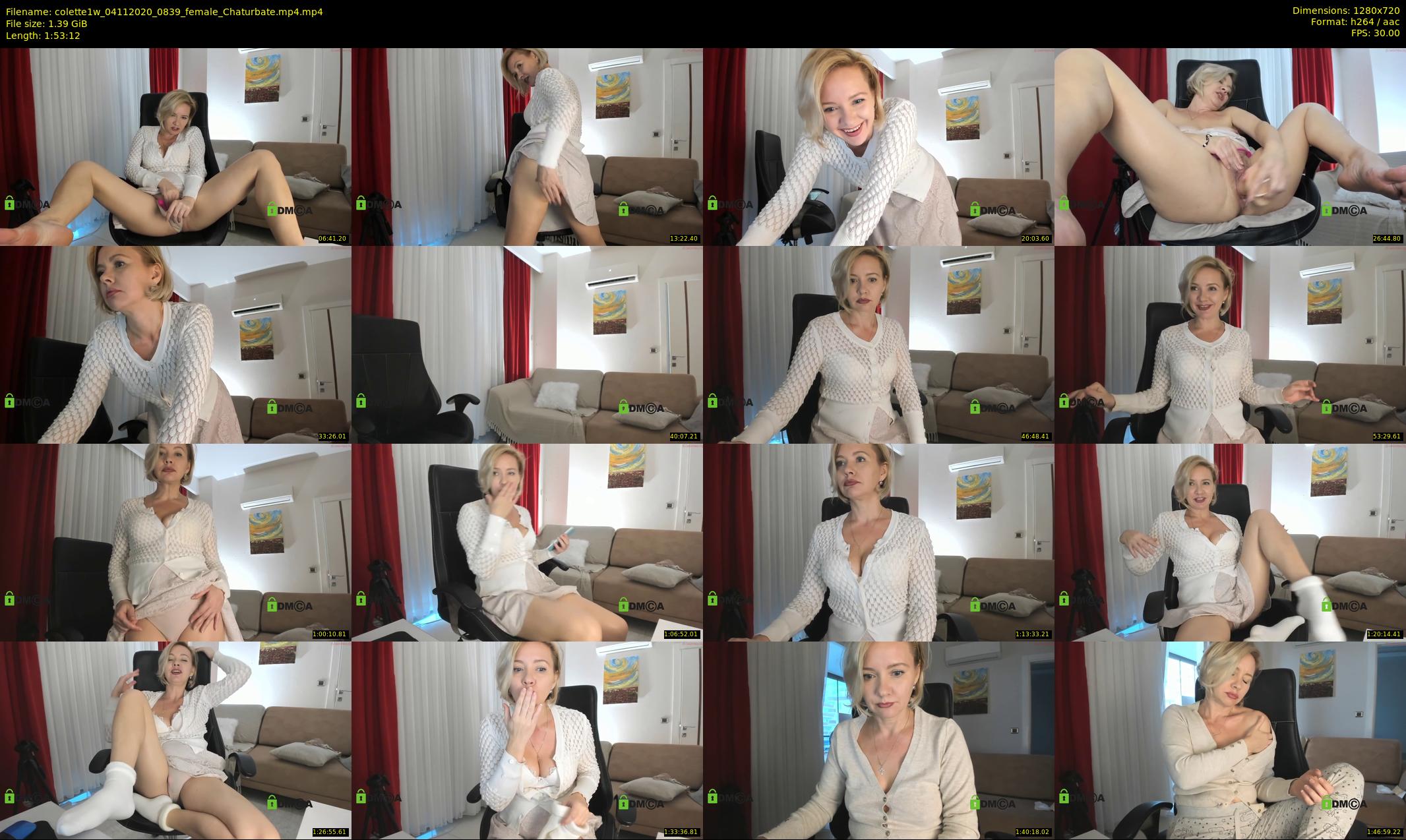 colette1w — 114 minute Chaturbate female cam show recording, 720p, Nov 4, 2020