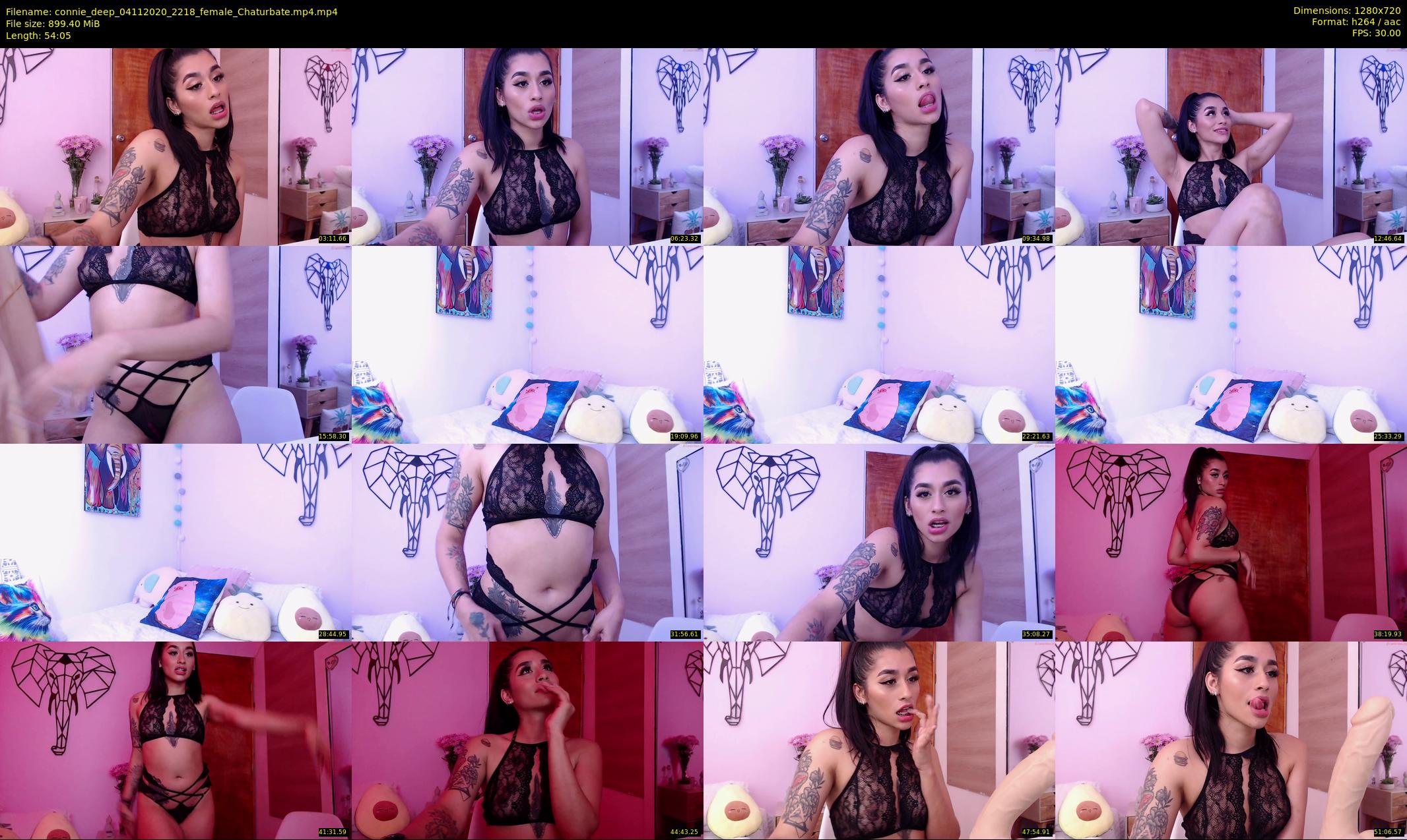 connie_deep — 55 minute Chaturbate female cam show recording, 720p, Nov 4, 2020