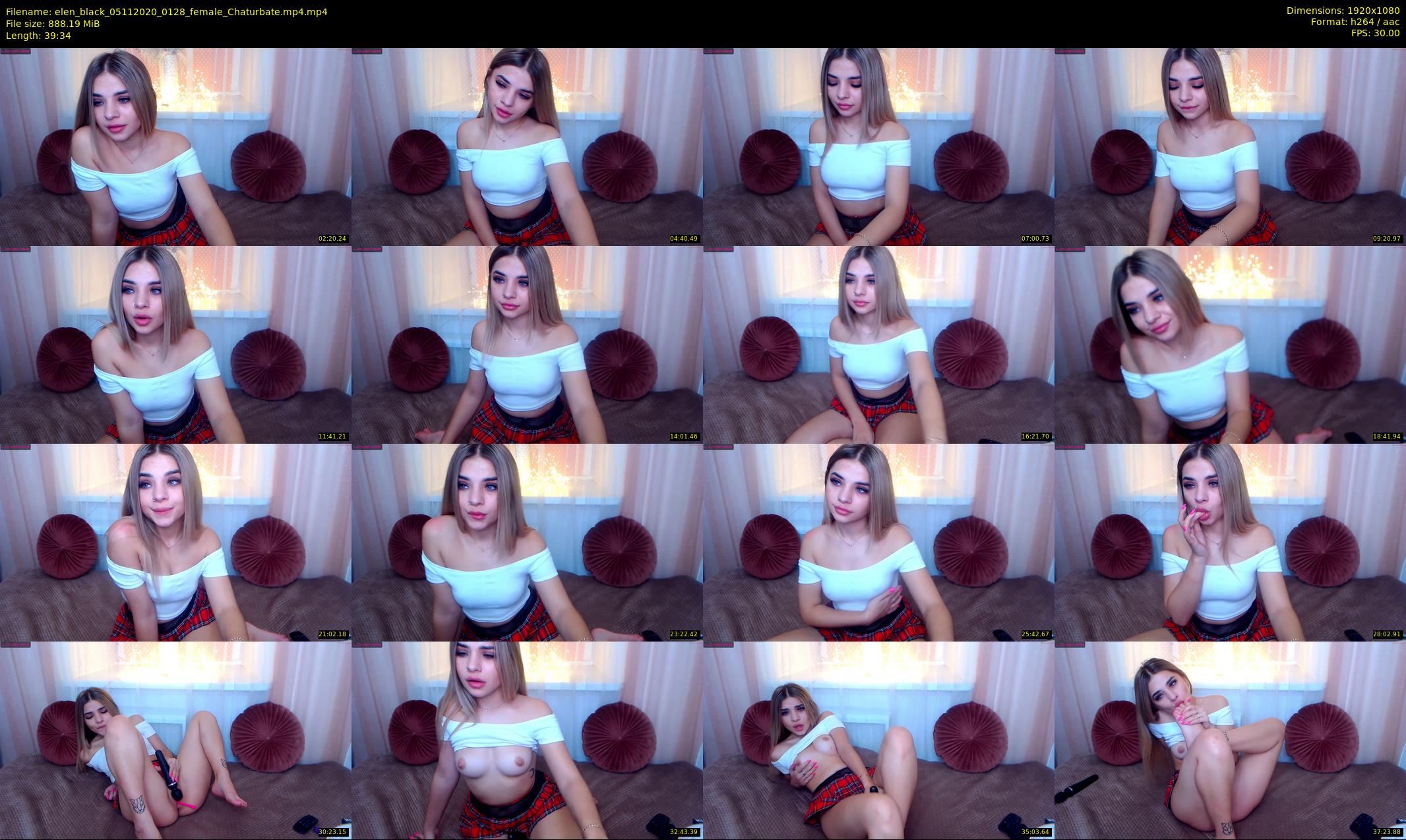 elen_black — 40 minute Chaturbate female cam show recording, 1080p, Nov 5, 2020
