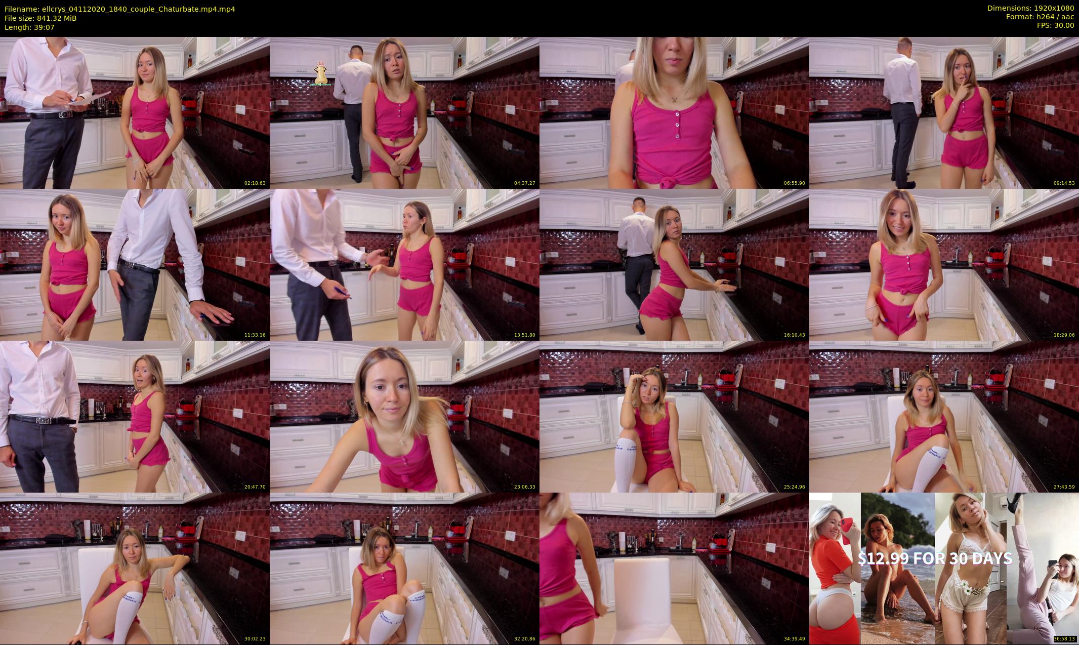 ellcrys — 40 minute Chaturbate couple cam show recording, 1080p, Nov 4, 2020