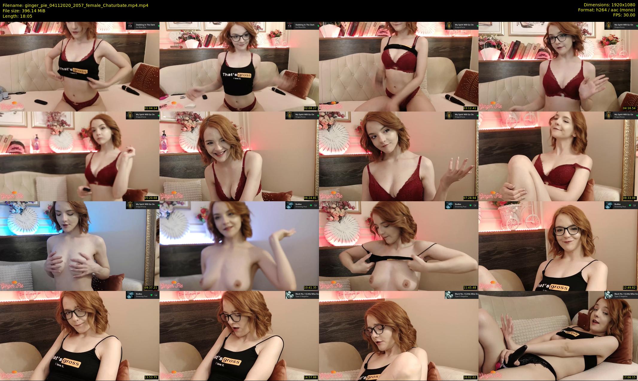 ginger_pie — 19 minute Chaturbate female cam show recording, 1080p, Nov 4, 2020