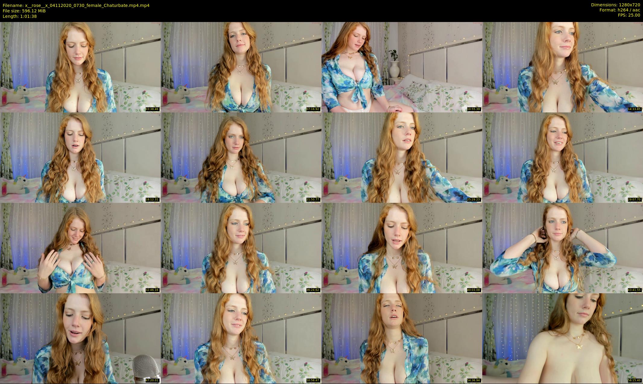 x__rose__x — 62 minute Chaturbate female cam show recording, 720p, Nov 4, 2020