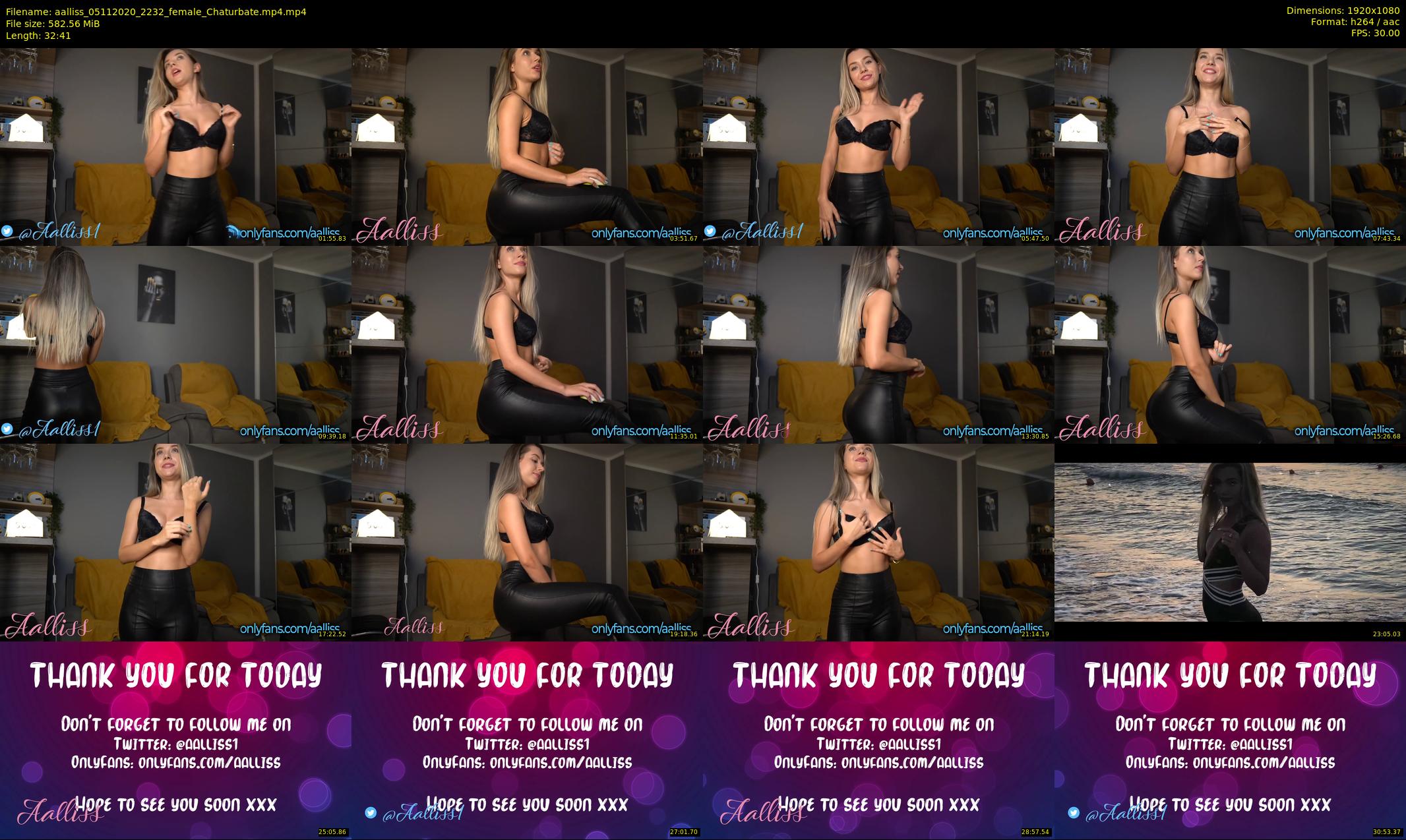 aalliss — 33 minute Chaturbate female cam show recording, 1080p, Nov 5, 2020