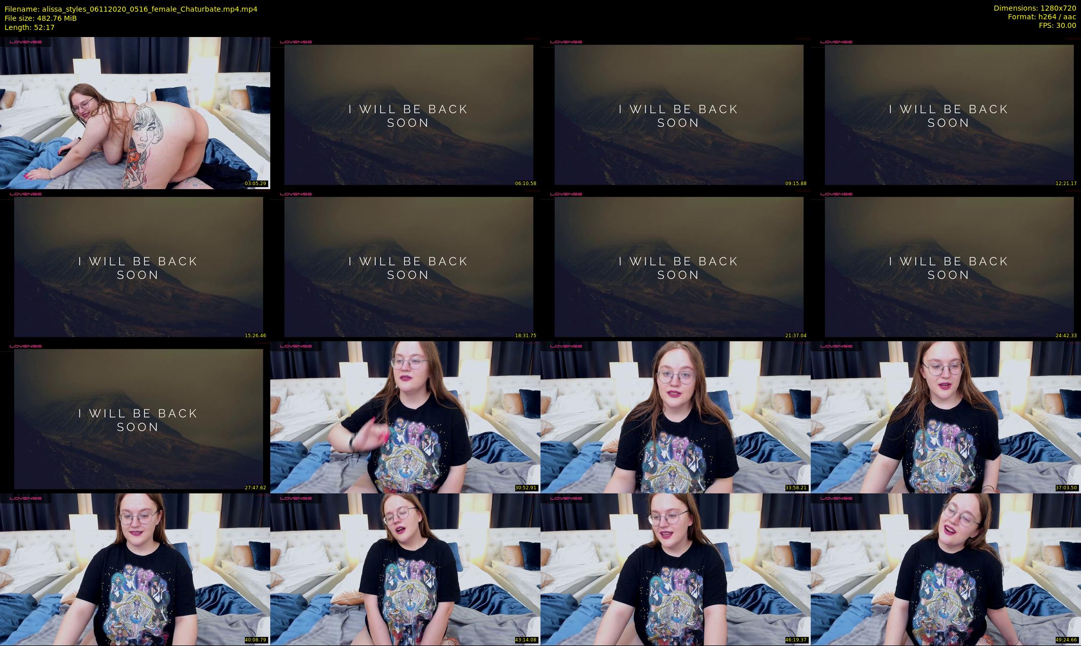 alissa_styles — 53 minute Chaturbate female cam show recording, 720p, Nov 6, 2020