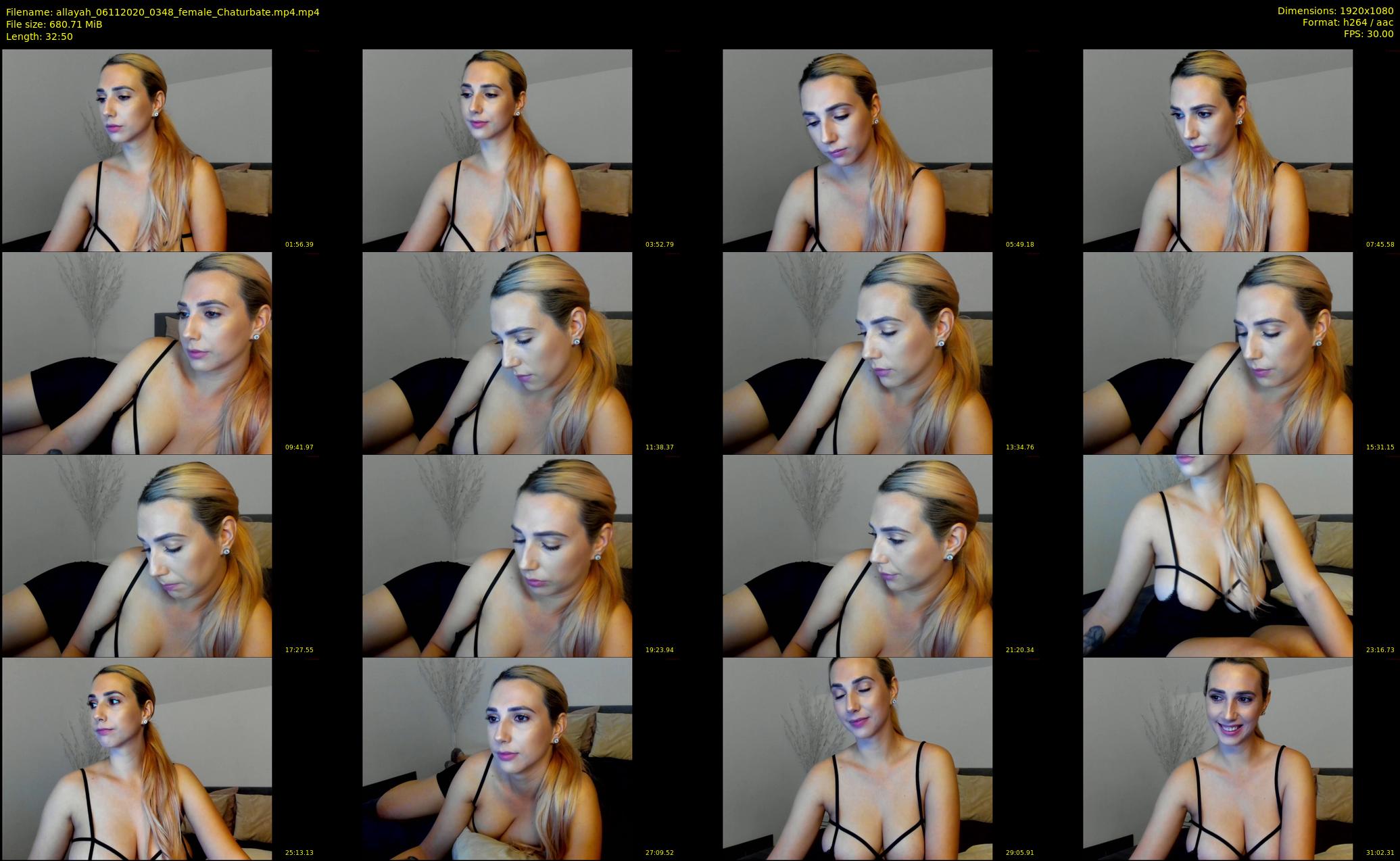allayah — 33 minute Chaturbate female cam show recording, 1080p, Nov 6, 2020