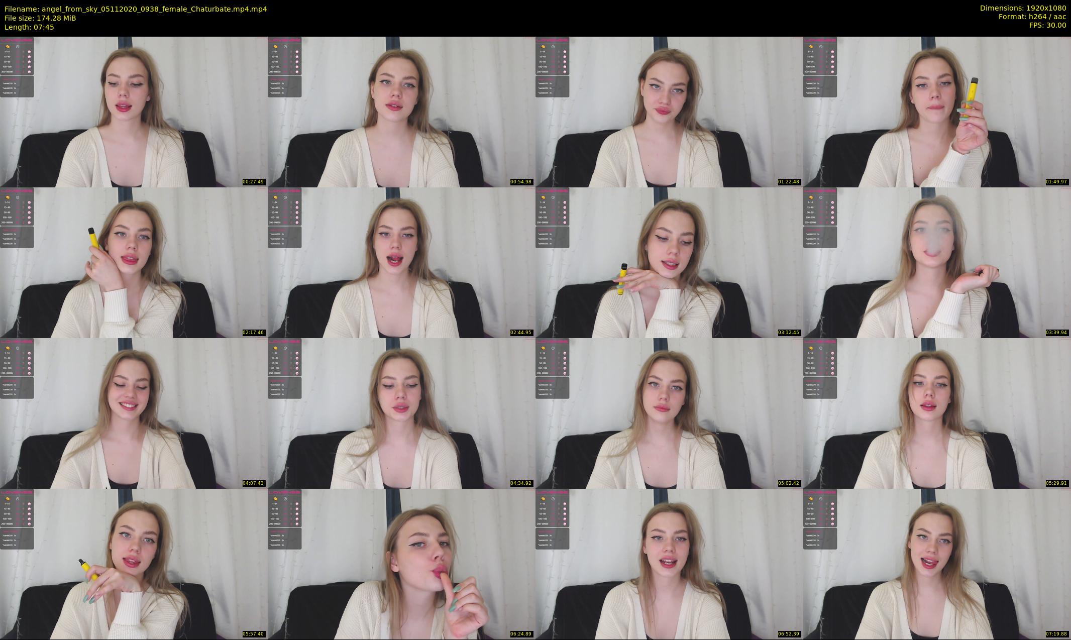 angel_from_sky — 8 minute Chaturbate female cam show recording, 1080p, Nov 5, 2020