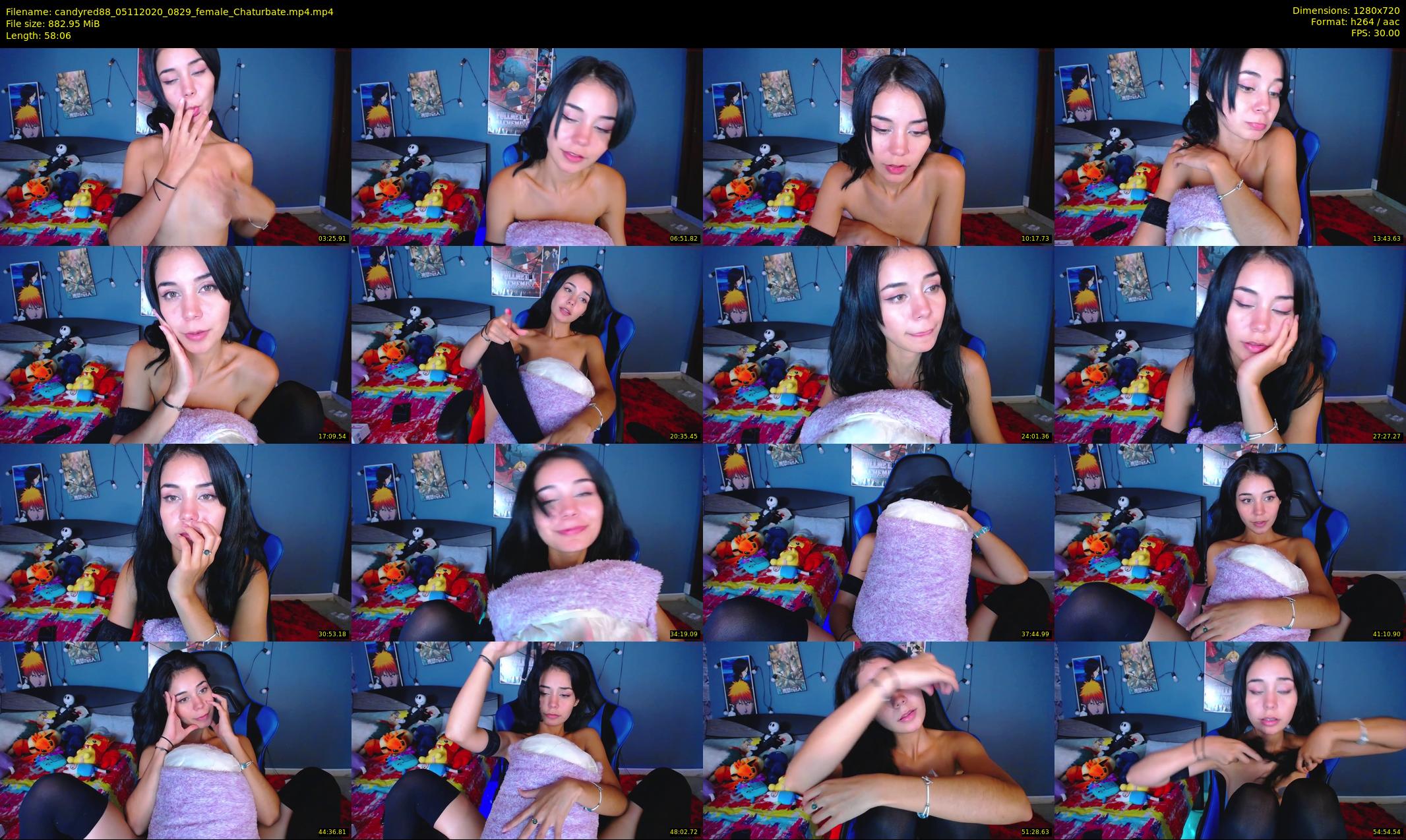 candyred88 — 59 minute Chaturbate female cam show recording, 720p, Nov 5, 2020