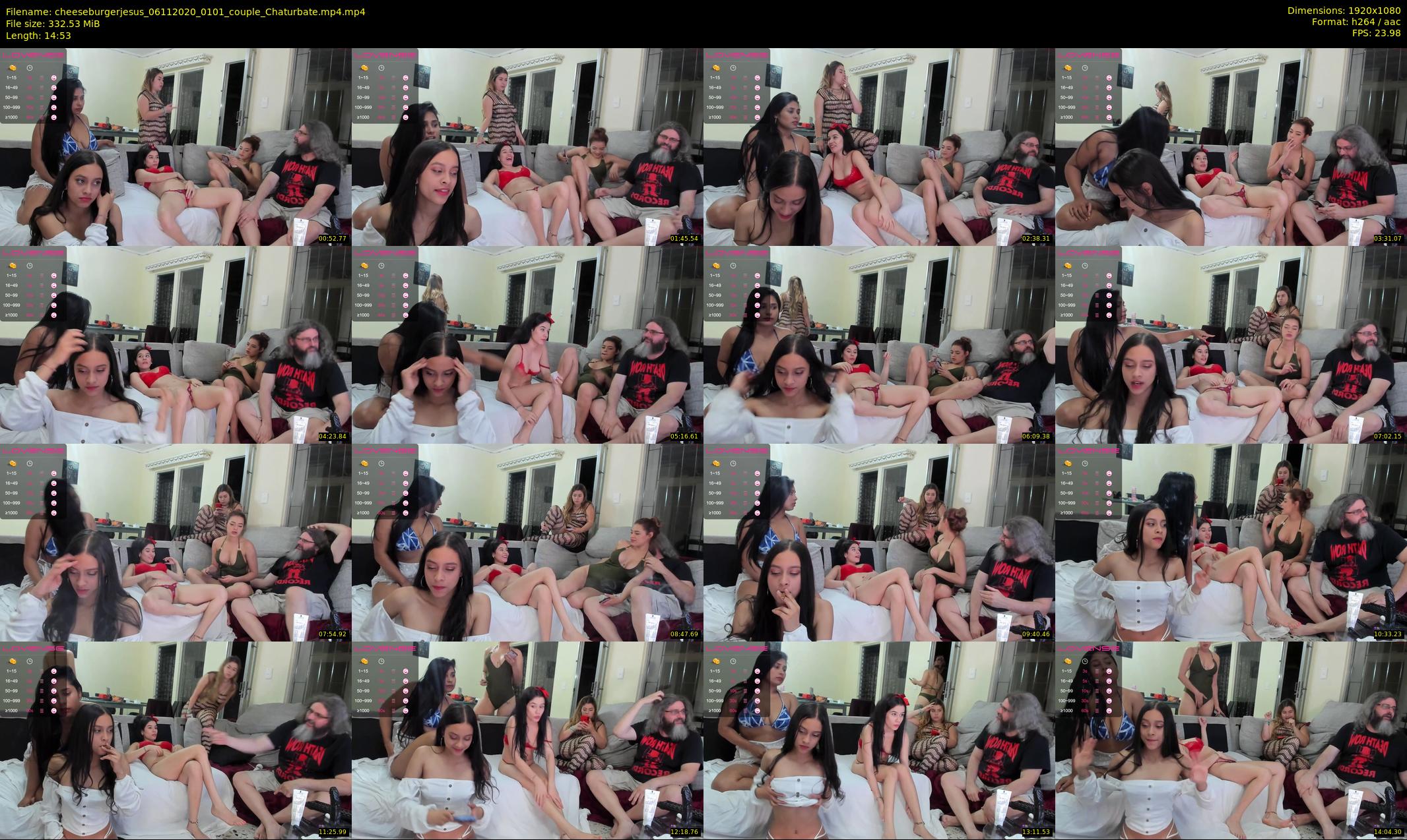 cheeseburgerjesus — 15 minute Chaturbate couple cam show recording, 1080p, Nov 6, 2020