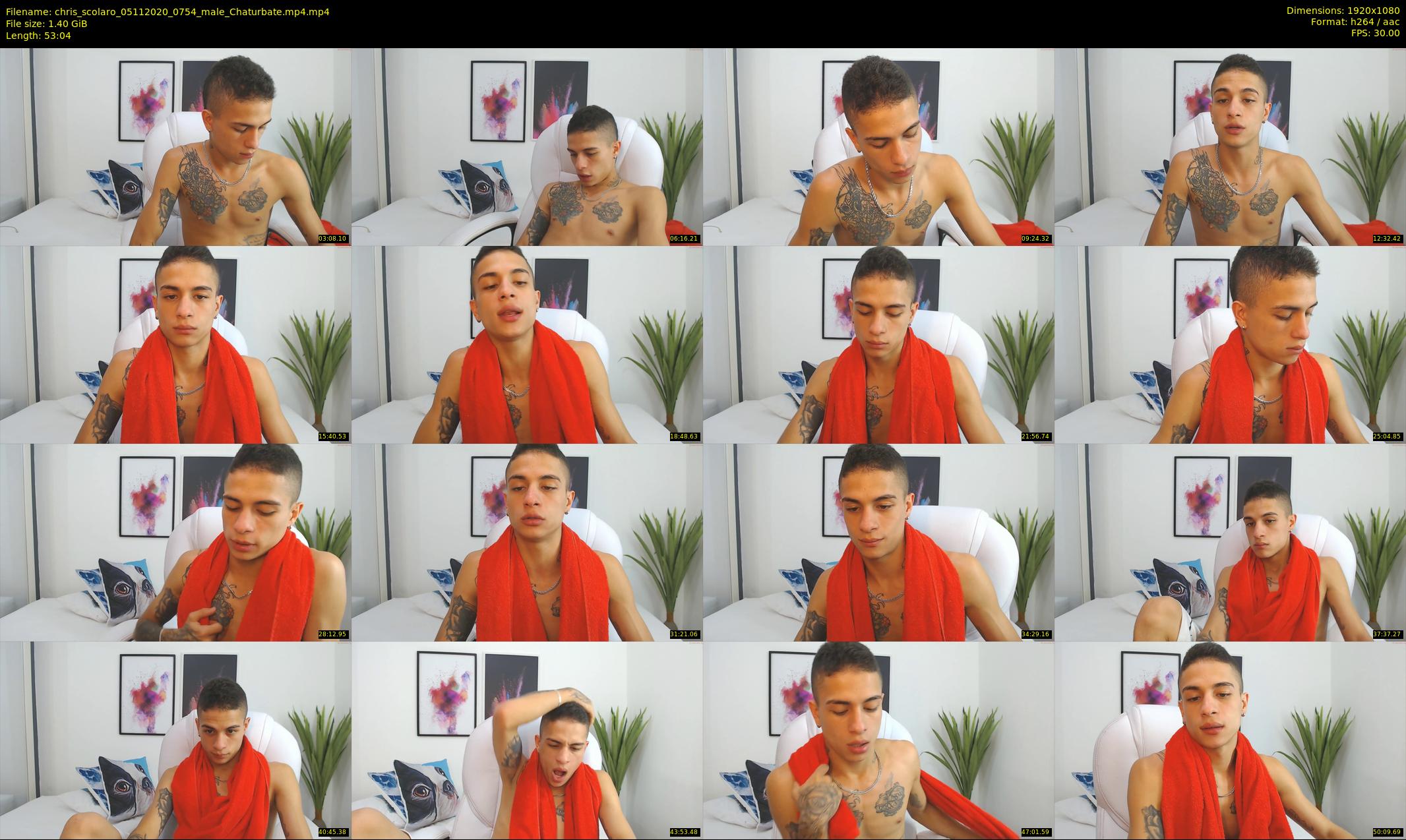 chris_scolaro — 54 minute Chaturbate male cam show recording, 1080p, Nov 5, 2020
