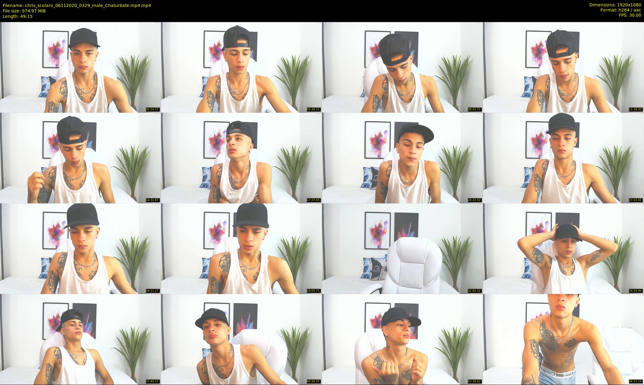 chris_scolaro — 50 minute Chaturbate male cam show recording, 1080p, Nov 6, 2020