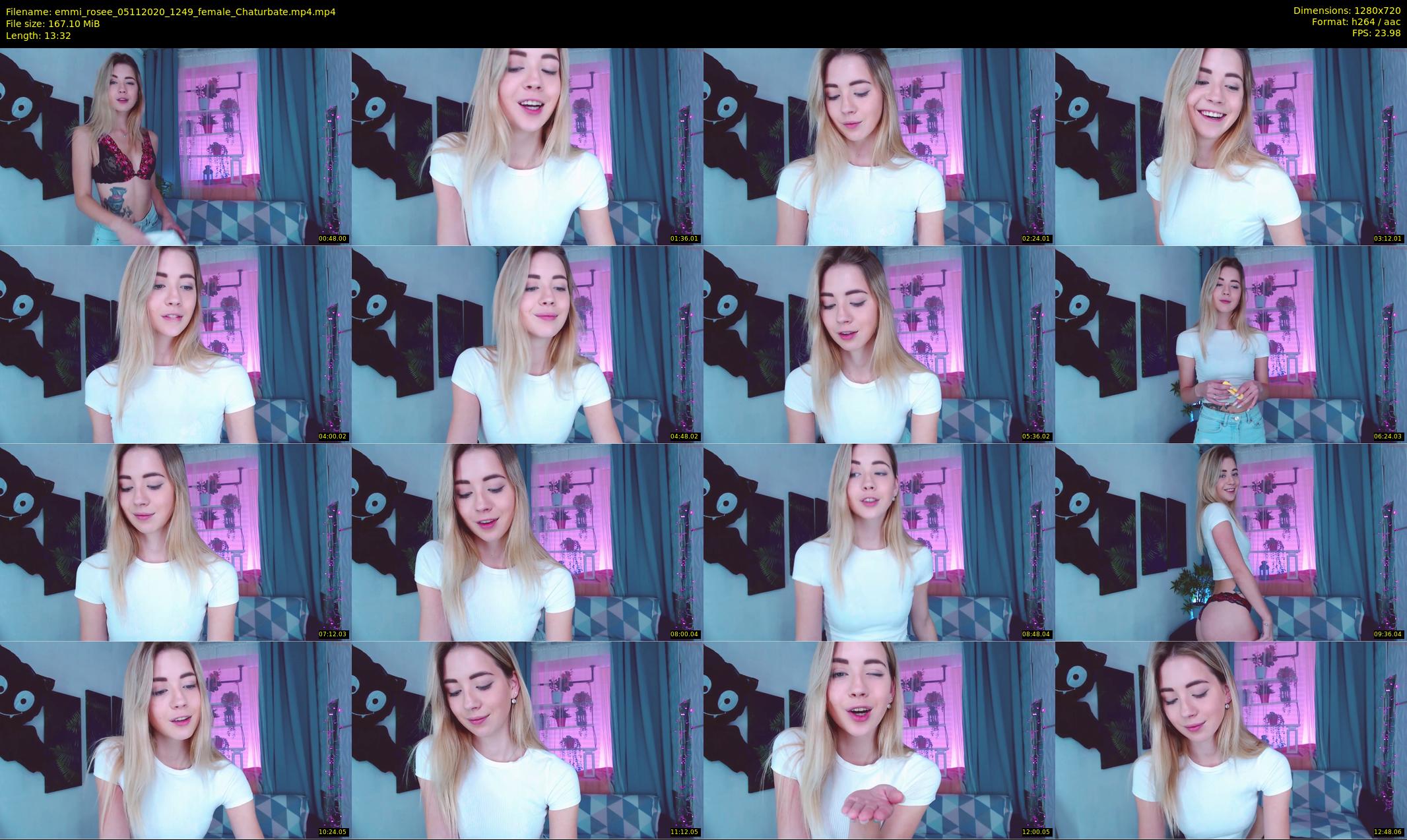 emmi_rosee — 14 minute Chaturbate female cam show recording, 720p, Nov 5, 2020