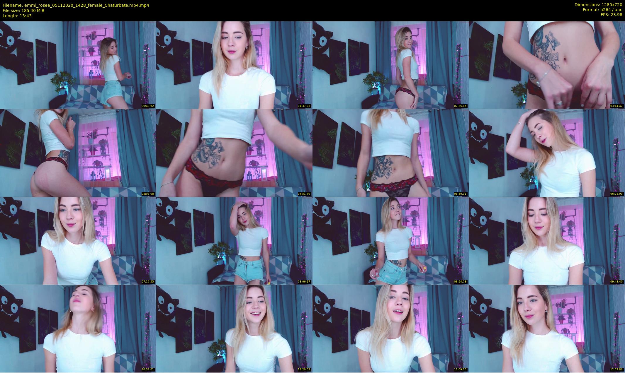 emmi_rosee — 14 minute Chaturbate female cam show recording, 720p, Nov 5, 2020