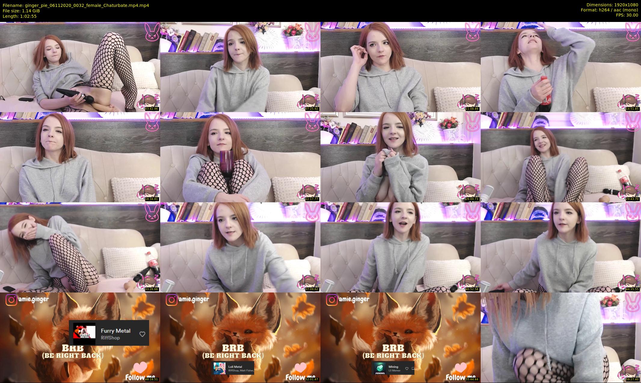 ginger_pie — 63 minute Chaturbate female cam show recording, 1080p, Nov 6, 2020