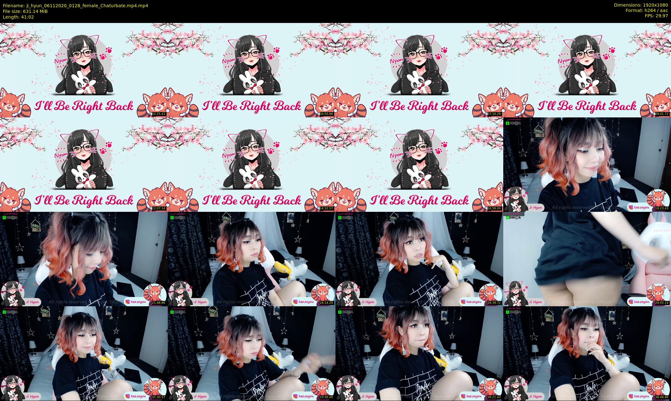 ji_hyun — 42 minute Chaturbate female cam show recording, 1080p, Nov 6, 2020