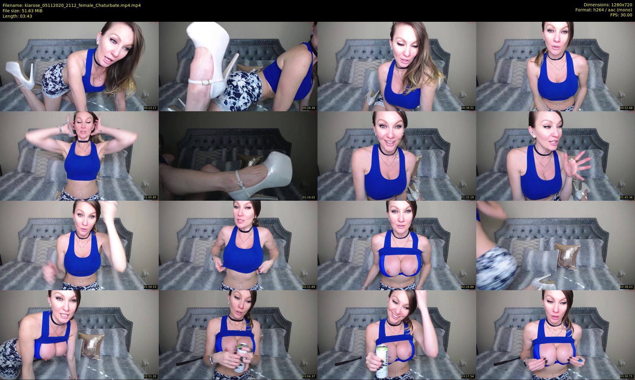 kiarose — 4 minute Chaturbate female cam show recording, 720p, Nov 5, 2020