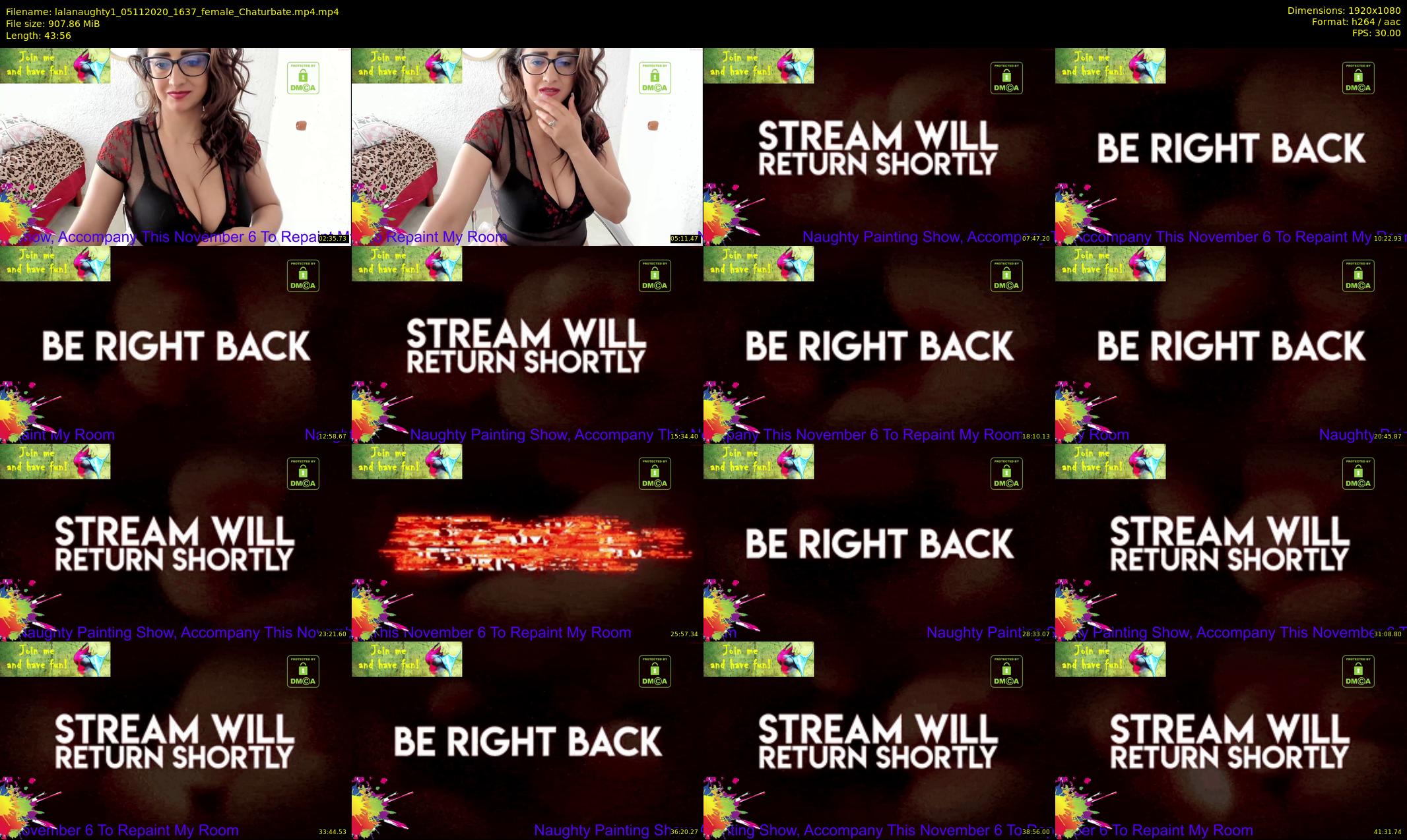 lalanaughty1 — 44 minute Chaturbate female cam show recording, 1080p, Nov 5, 2020