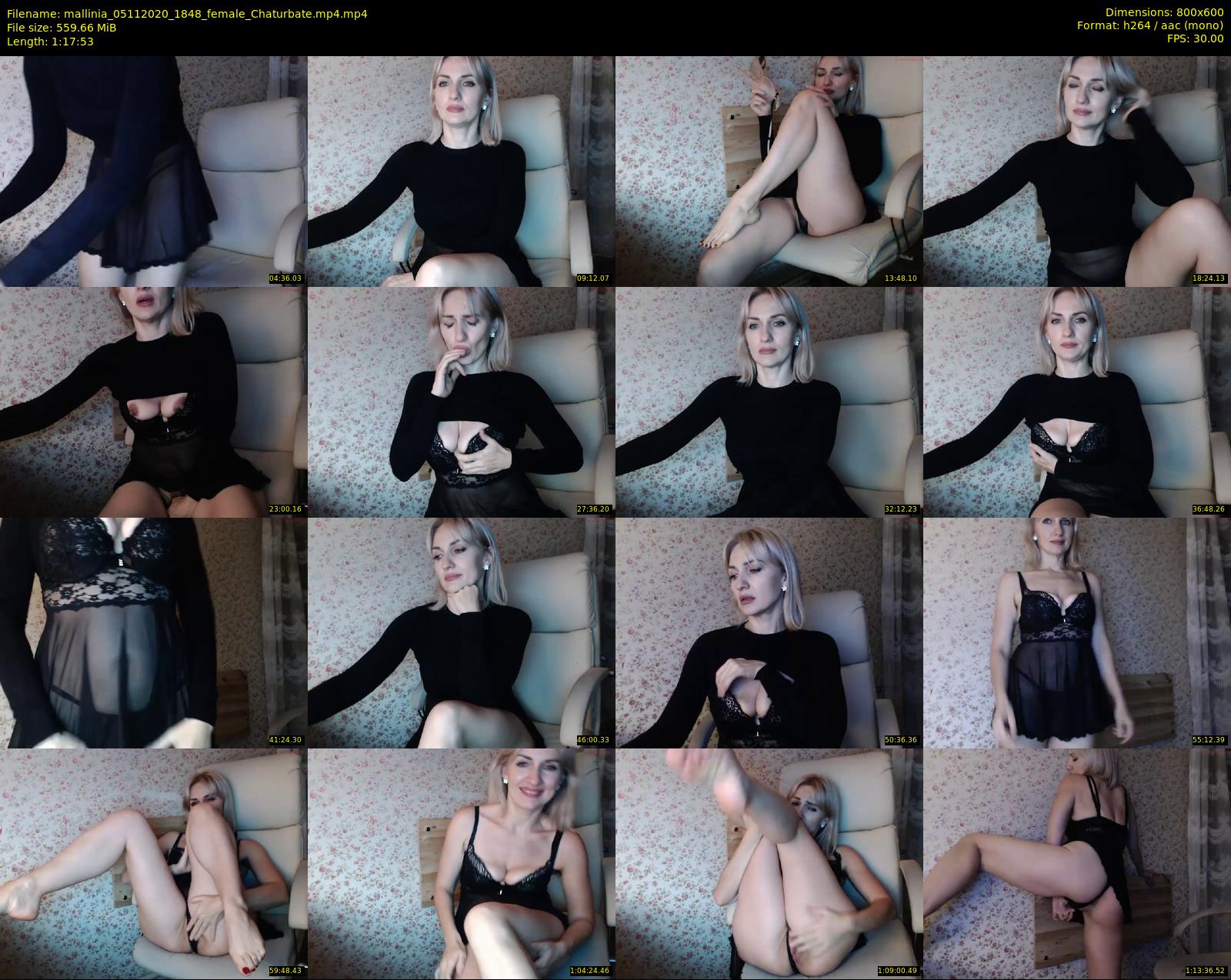mallinia — 78 minute Chaturbate female cam show recording, 480p, Nov 5, 2020