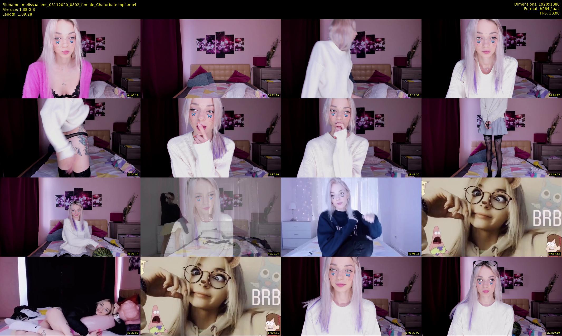 melissaallens — 70 minute Chaturbate female cam show recording, 1080p, Nov 5, 2020