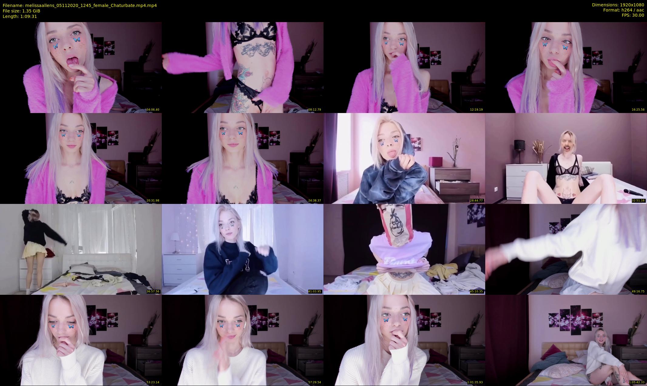 melissaallens — 70 minute Chaturbate female cam show recording, 1080p, Nov 5, 2020