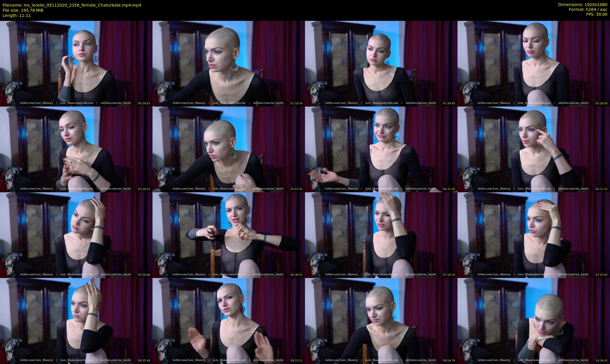 ms_lorelei — 12 minute Chaturbate female cam show recording, 1080p, Nov 5, 2020