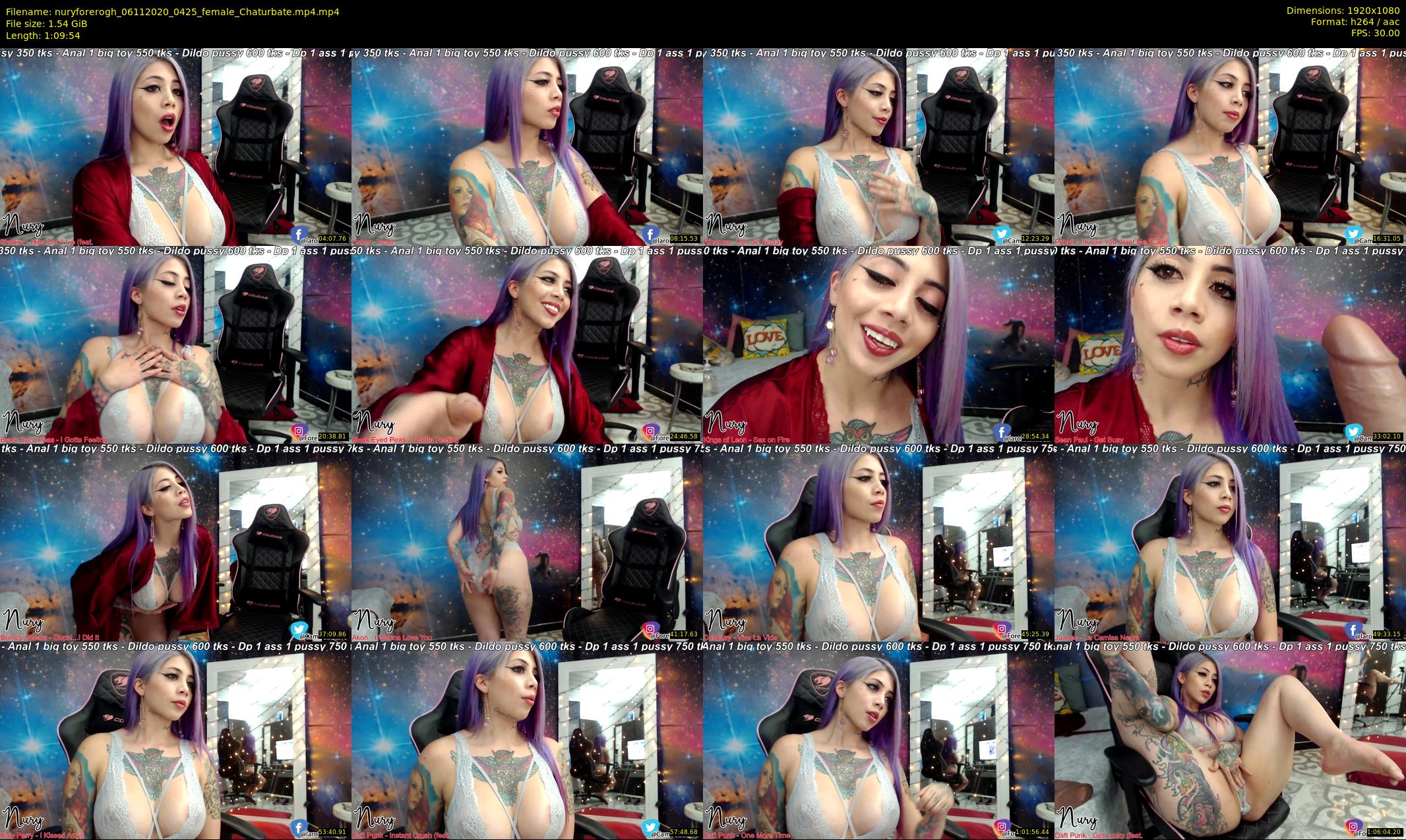 nuryforerogh — 70 minute Chaturbate female cam show recording, 1080p, Nov 6, 2020